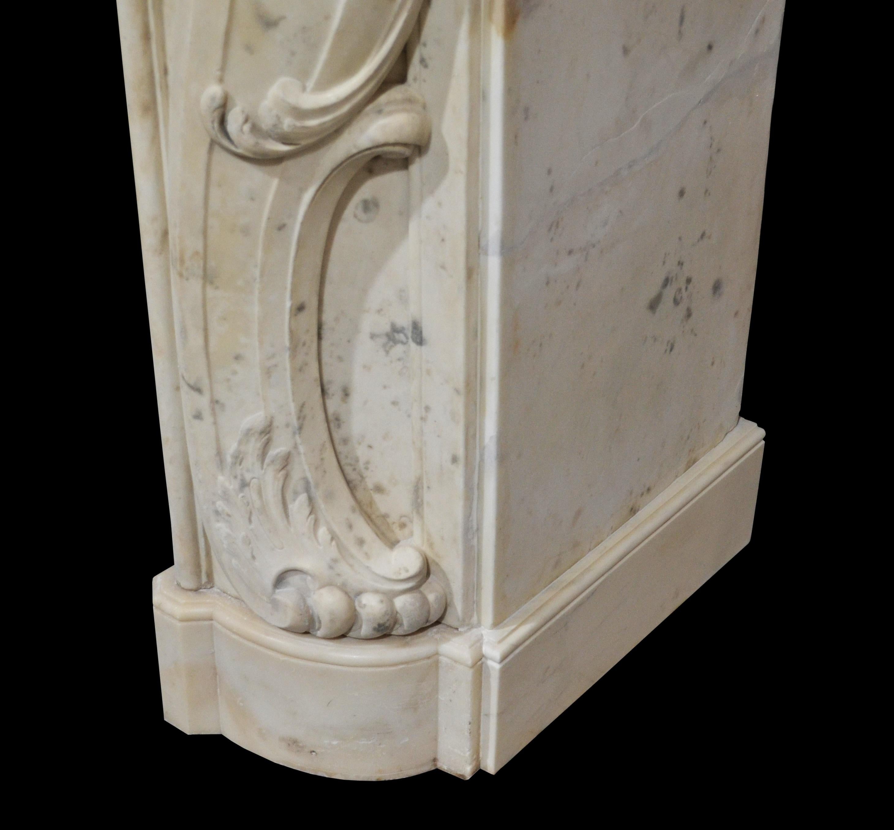 Early 19th Century French Rococo Mantelpiece For Sale 2