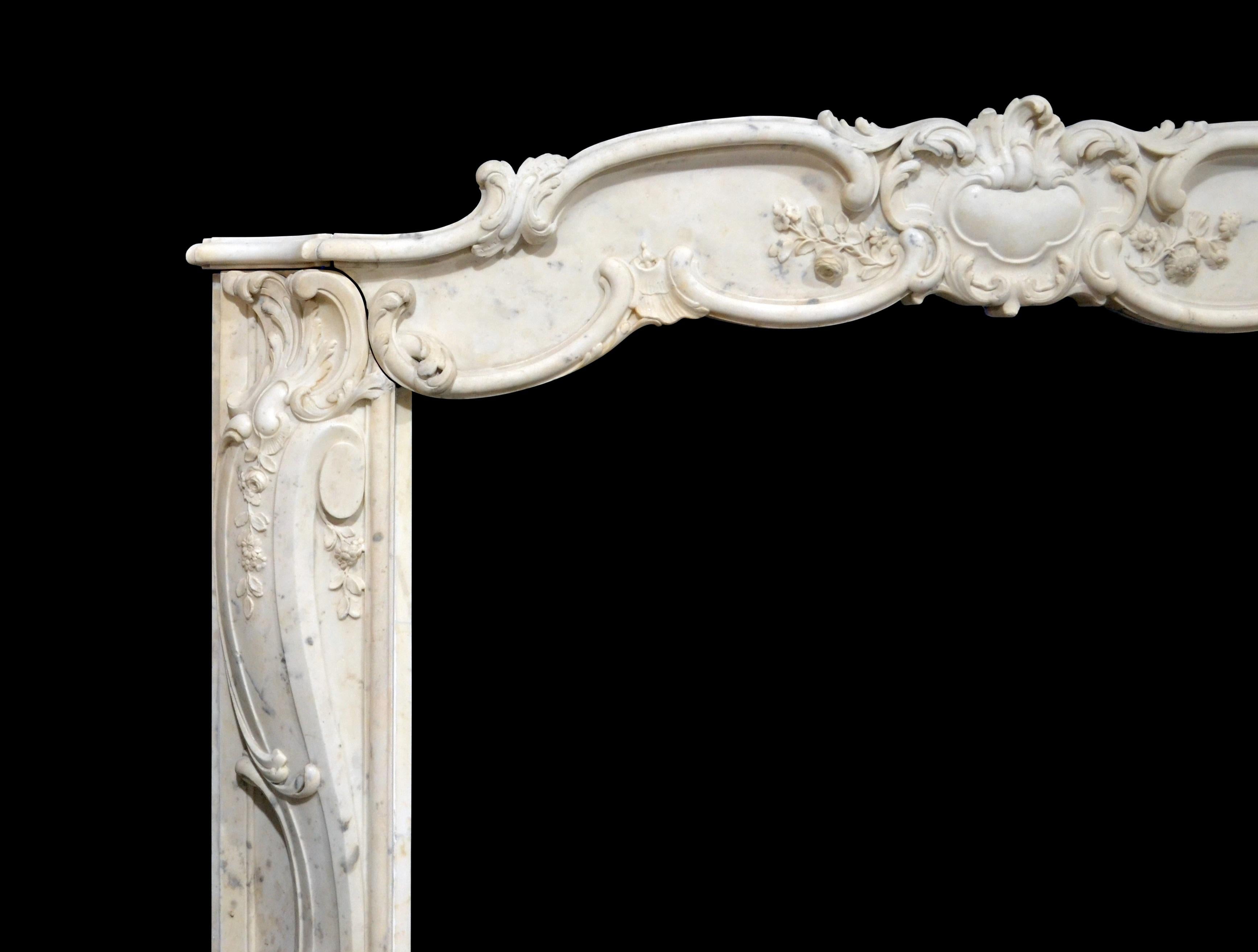 Early 19th Century French Rococo Mantelpiece For Sale 4