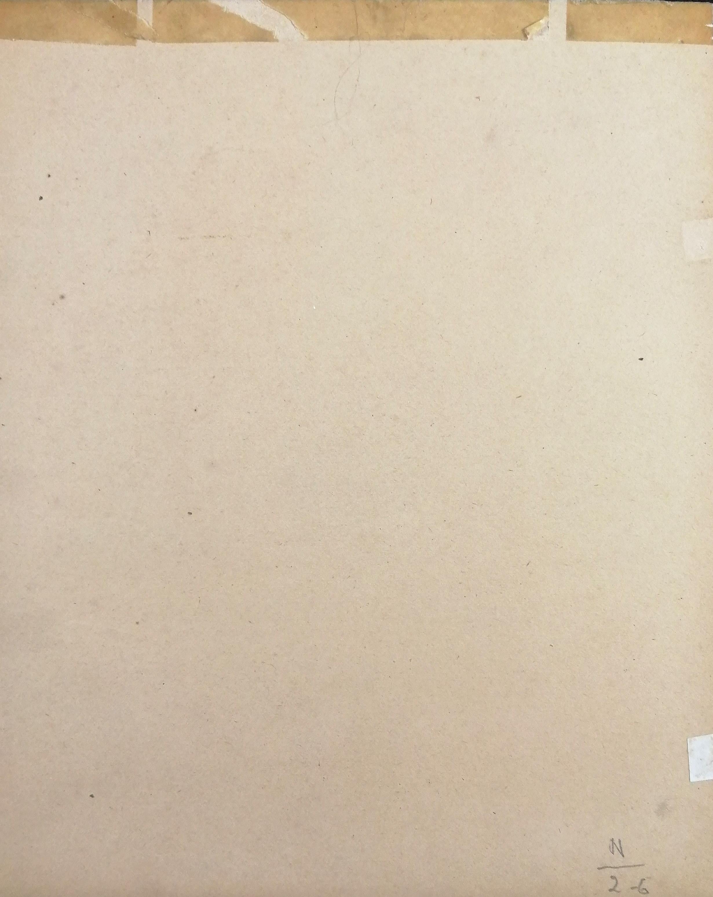 Portrait d'un soldat indien - Peinture aquarelle militaire ancienne du 19e siècle en vente 1