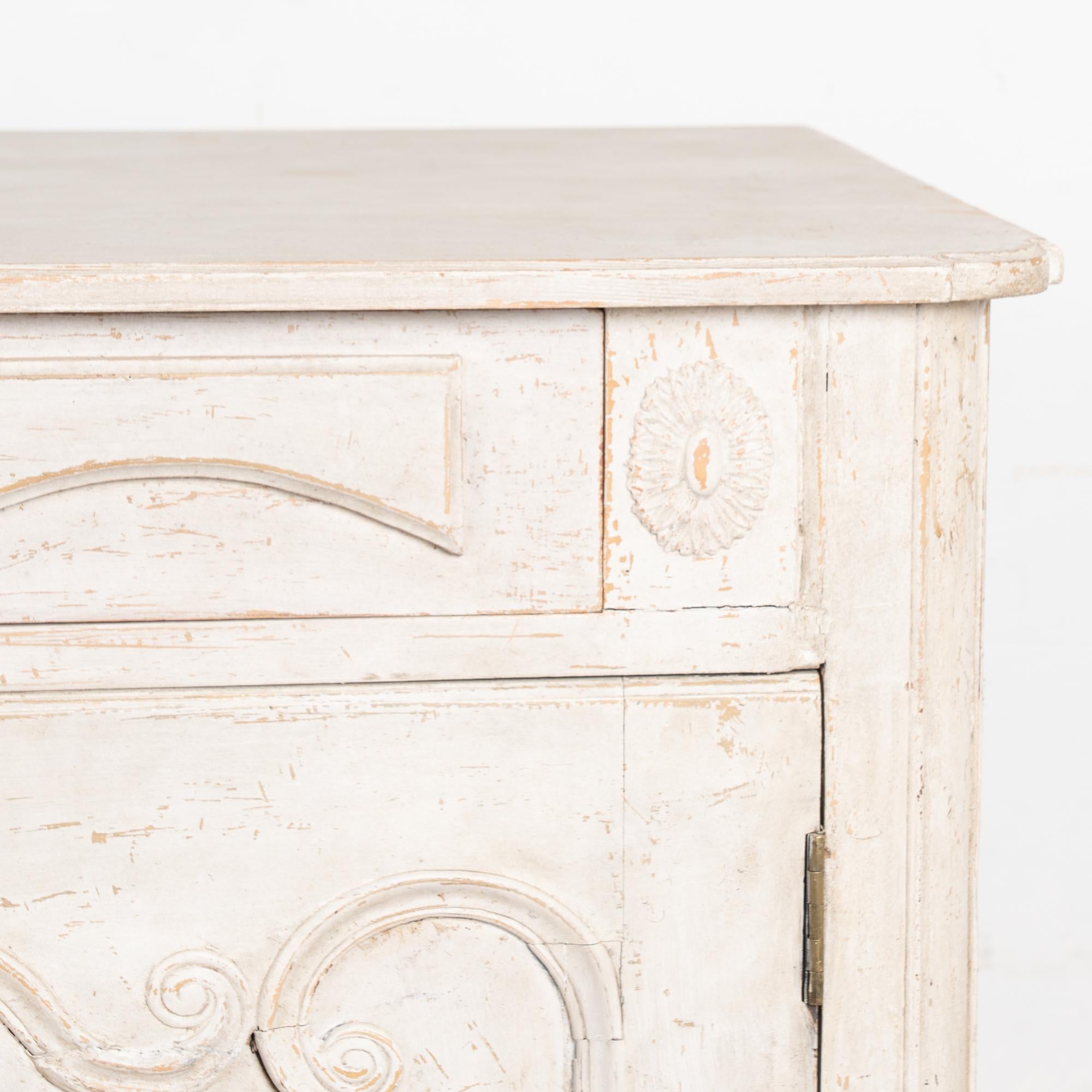 Frühes 19. Jahrhundert Französisches Sideboard Buffet Weiß gestrichen im Angebot 8