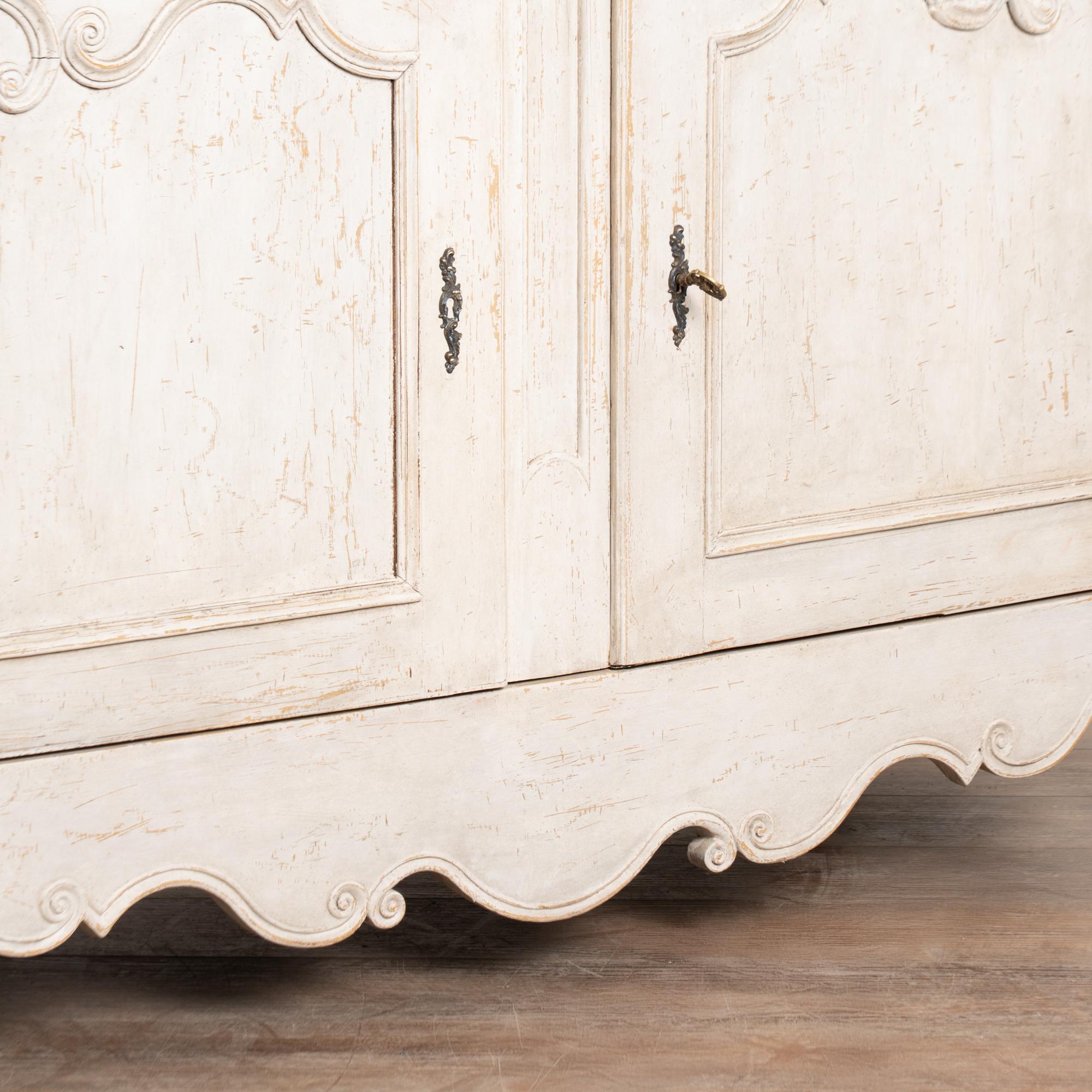 Frühes 19. Jahrhundert Französisches Sideboard Buffet Weiß gestrichen im Angebot 10