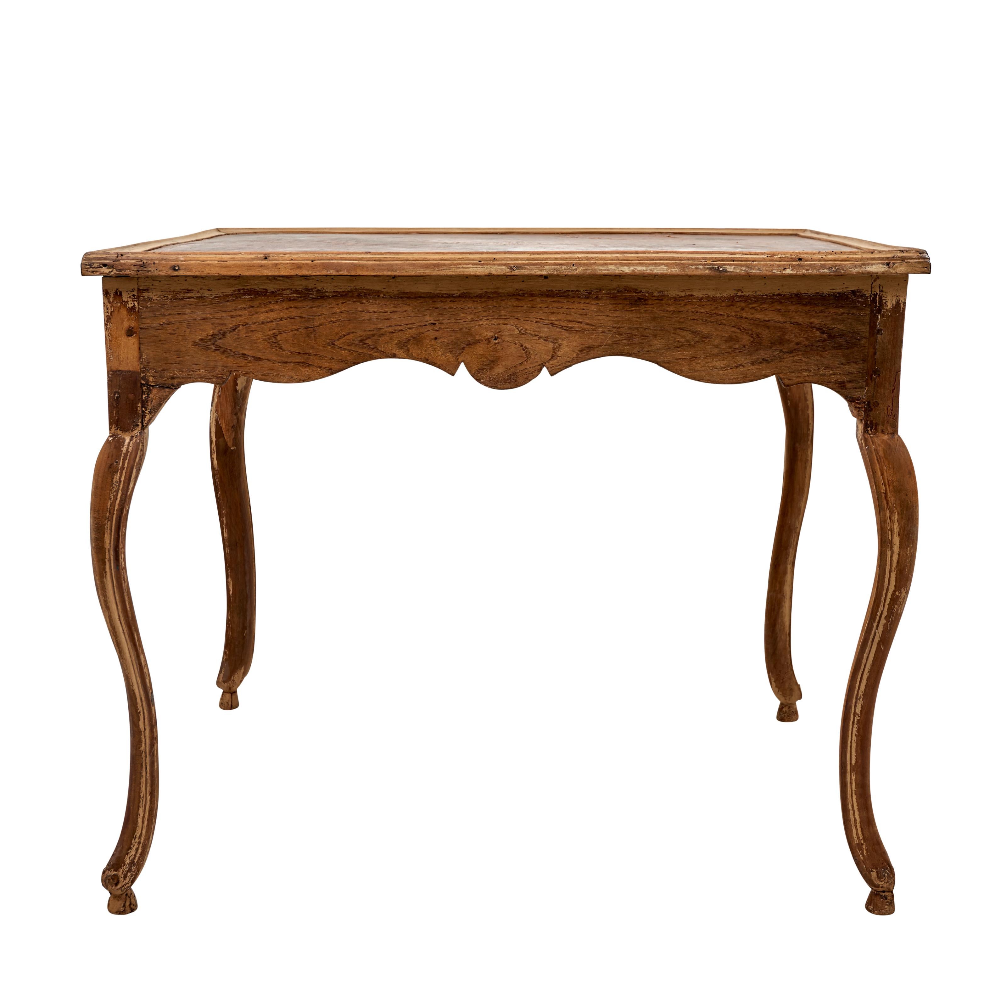 This Early 19th century French table includes an original tooled leather top and two drawers.

Since Schumacher was founded in 1889, our family-owned company has been synonymous with style, taste, and innovation. A passion for luxury and an