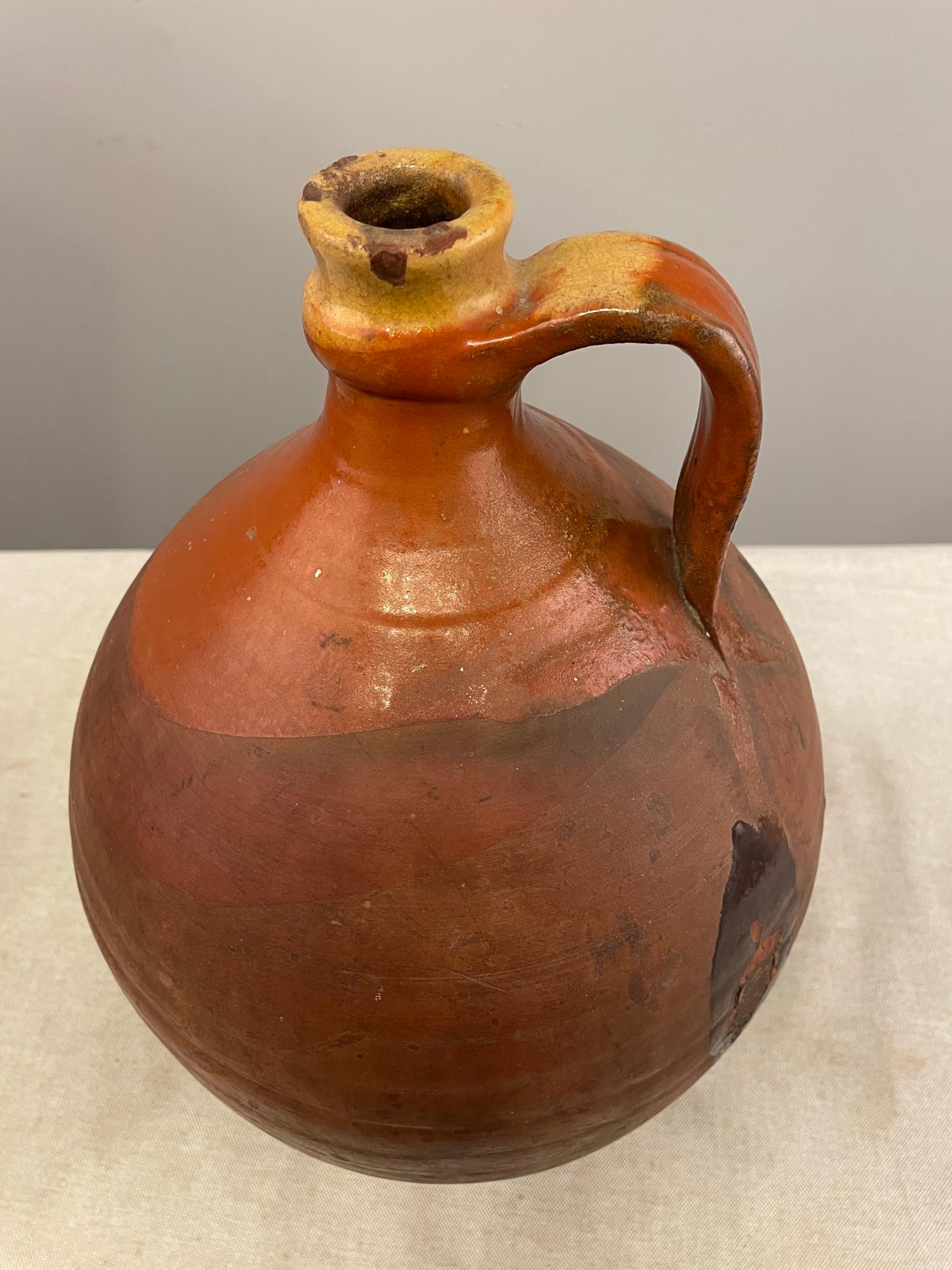 Early 19th Century French Terracotta Water Jug For Sale 2