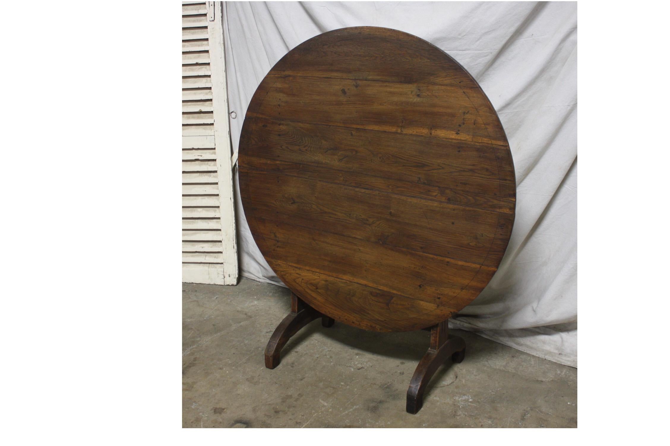 Early 19th century French tilt-top table.