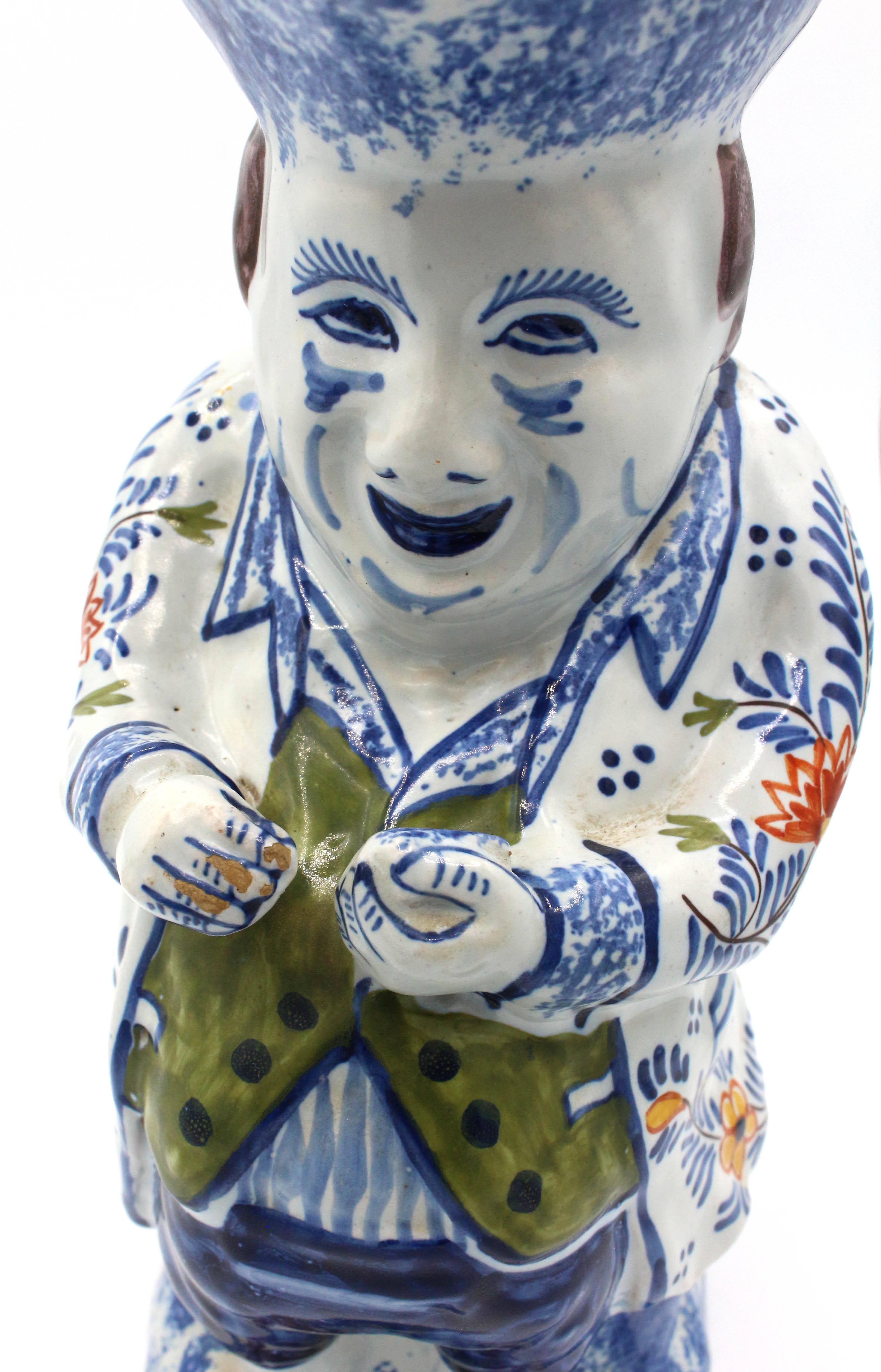 Early 19th Century French Toby Jug, Faience For Sale 1