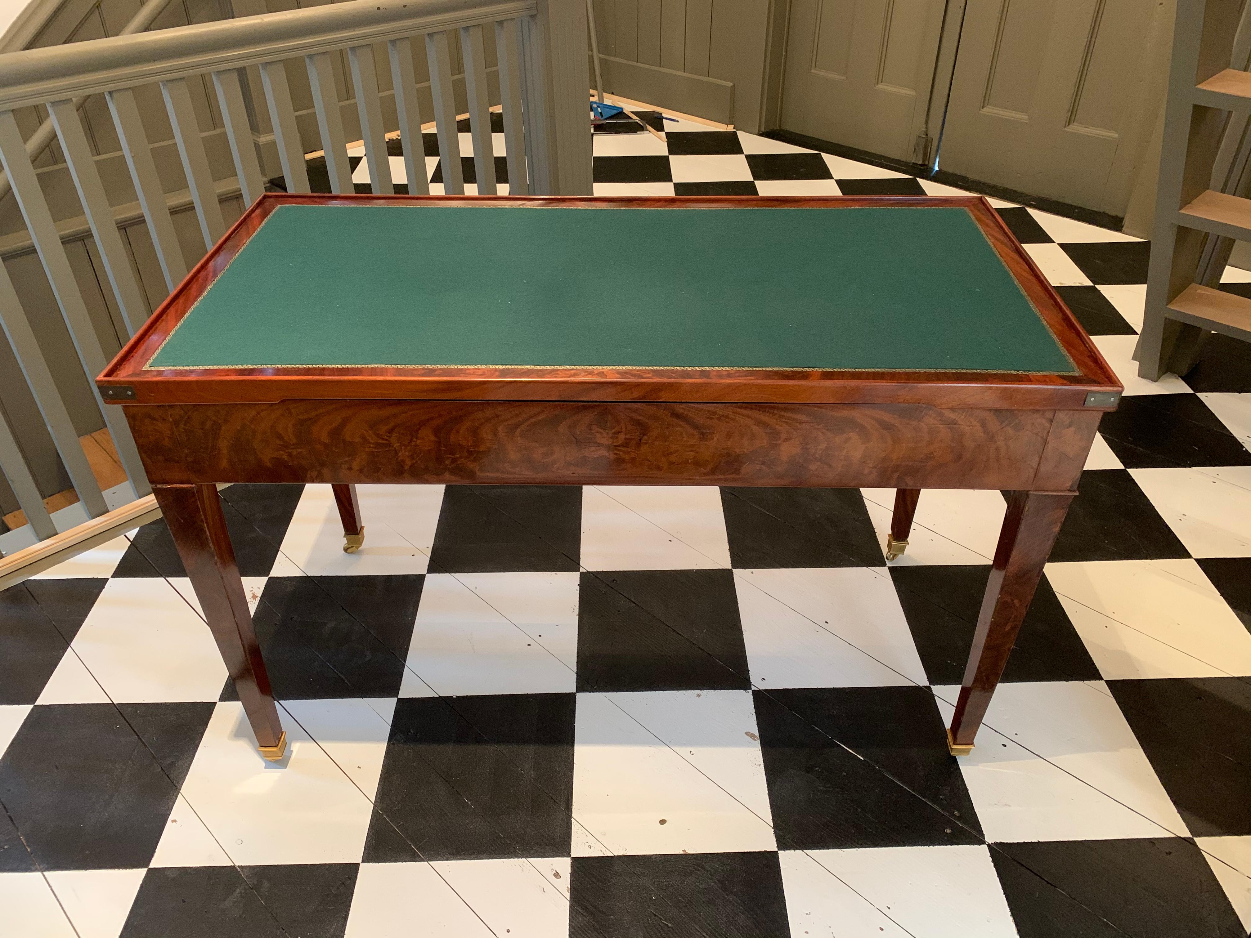 Directoire Early 19th Century French Tric-Trac or Backgammon Games Table