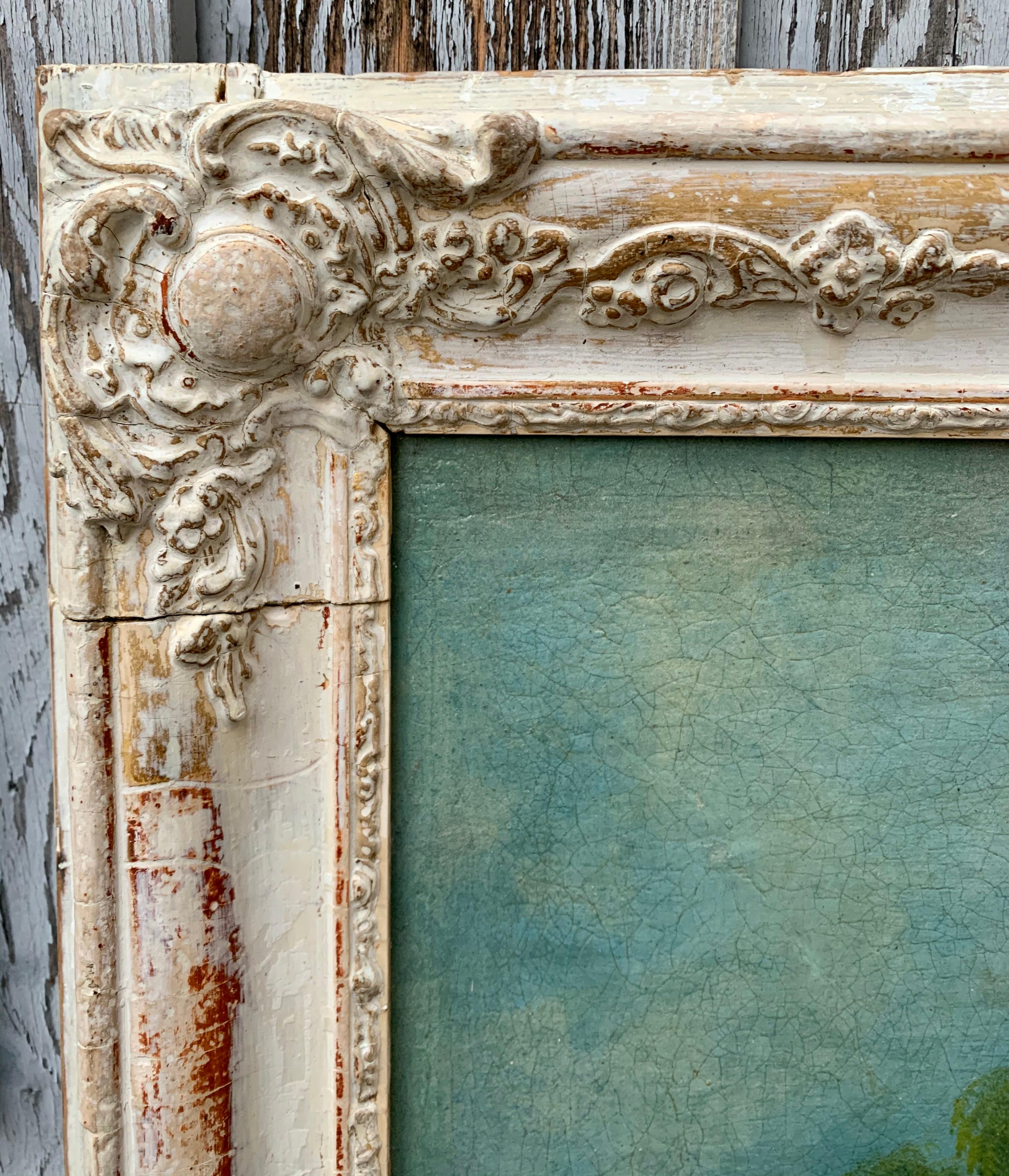 Early 19th Century French Trumaeu Mirror In Good Condition In Haddonfield, NJ