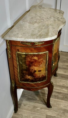 Early 19th Century French Vernis Martin Painted Side or Music Cabinet