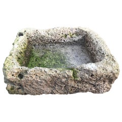 Early 19th Century French Volcanic Rock Trough /Sink/ Fountain Basin
