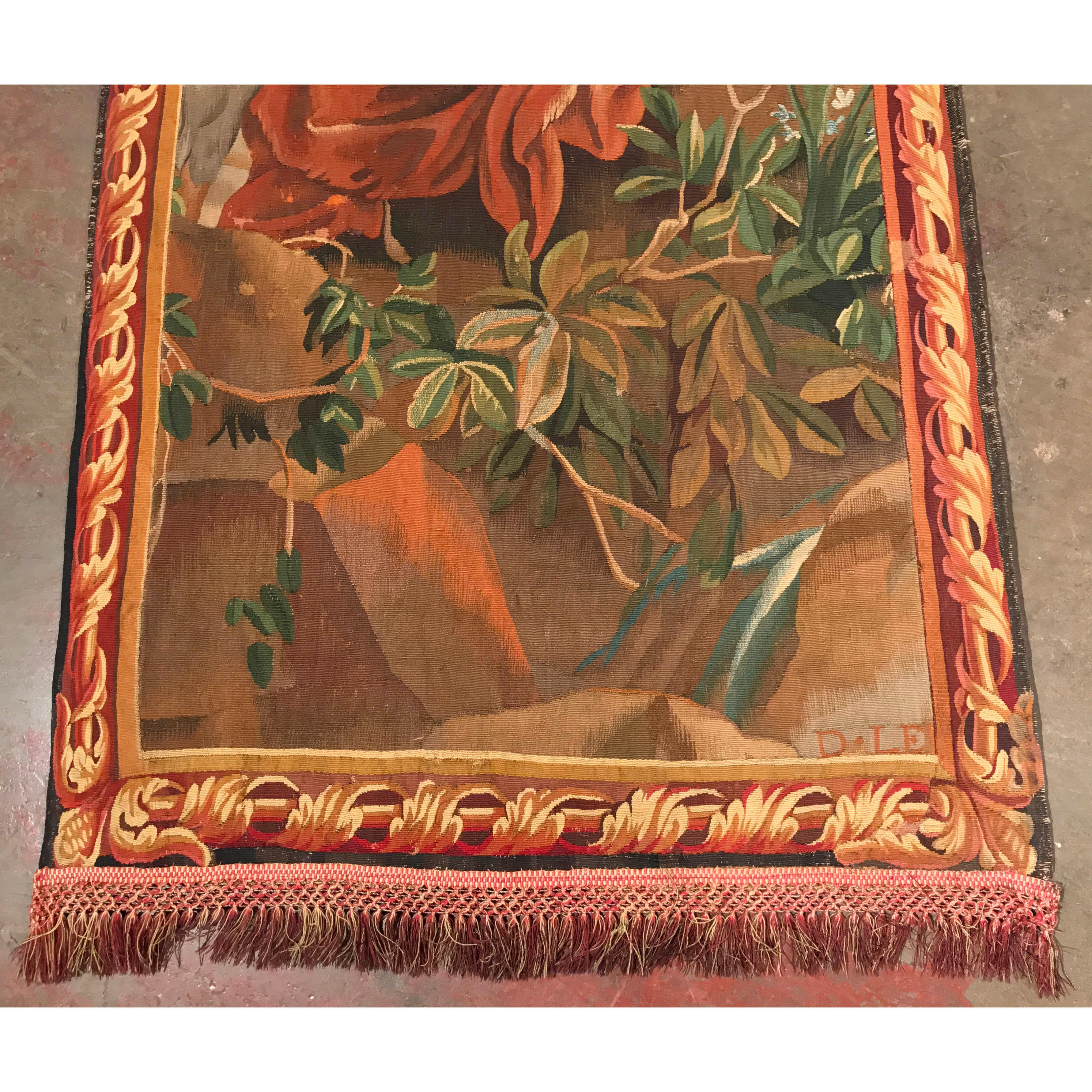 Französischer Wandteppich aus handgewebtem Aubusson-Wandteppich des frühen 19. Jahrhunderts im Angebot 2
