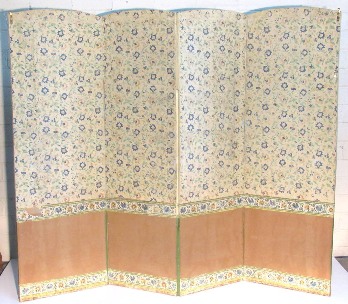 Early 19th Century French Wallpaper Panel Screen 11