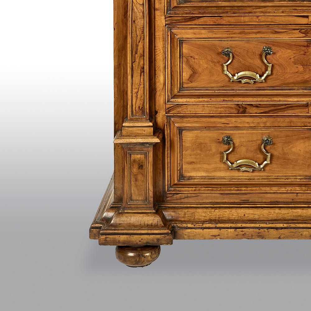 A fine early 19th century French walnut commode with exceptional color and patina.