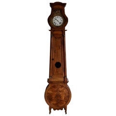 Antique Early 19th Century French Walnut Long Case Clock