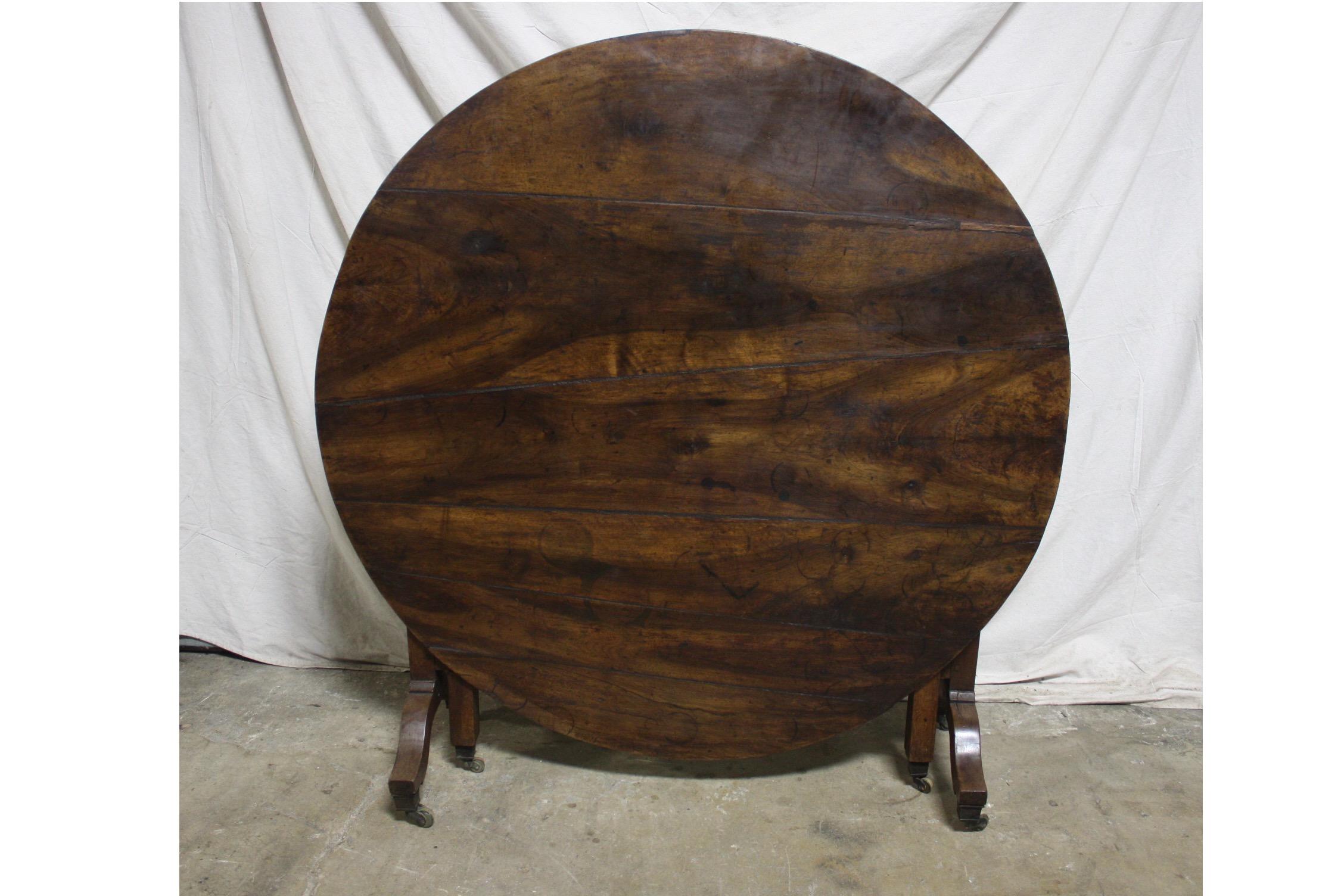 Walnut Early 19th Century French Wine Table