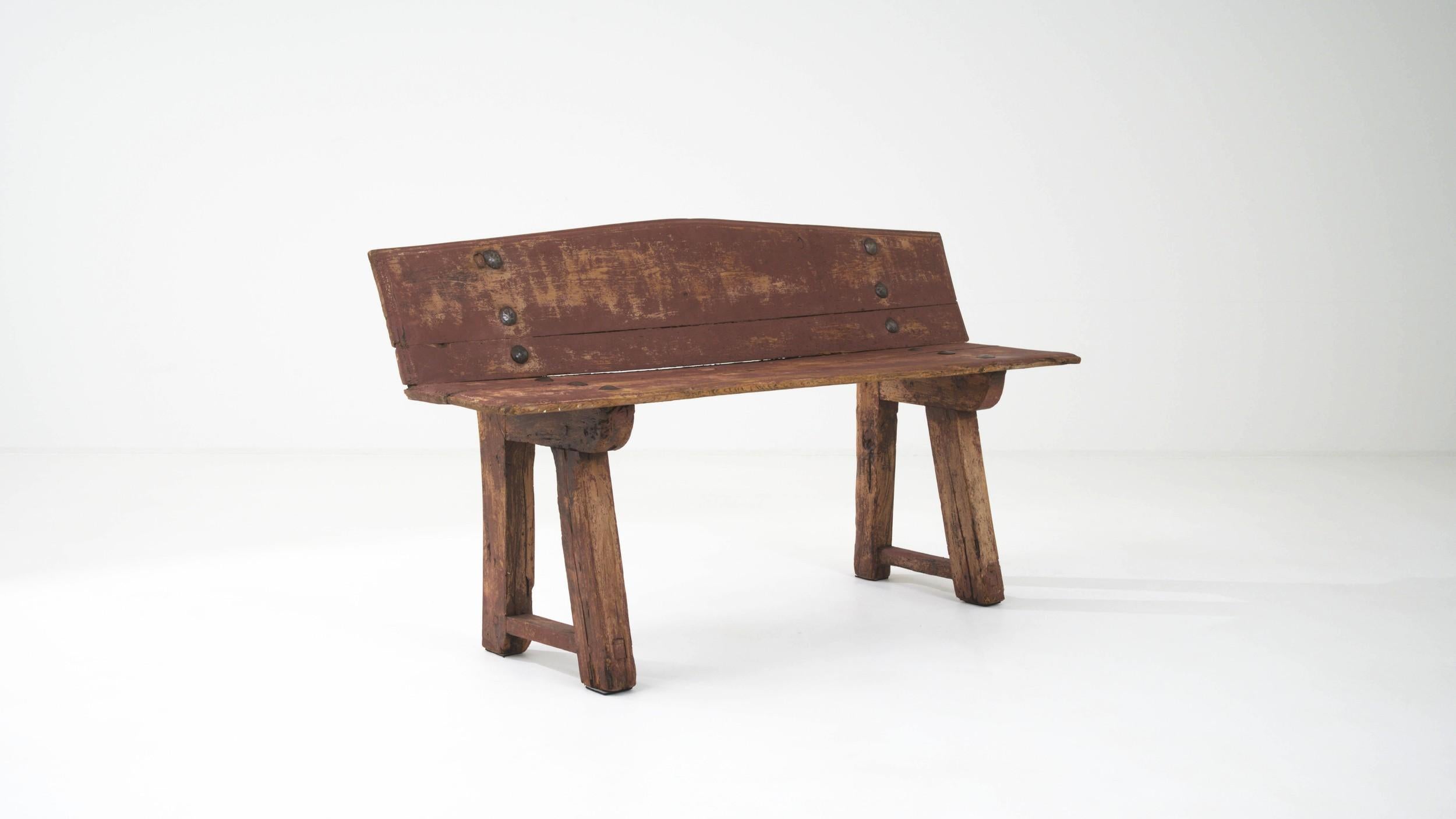Early 19th Century French Wooden Bench For Sale 7