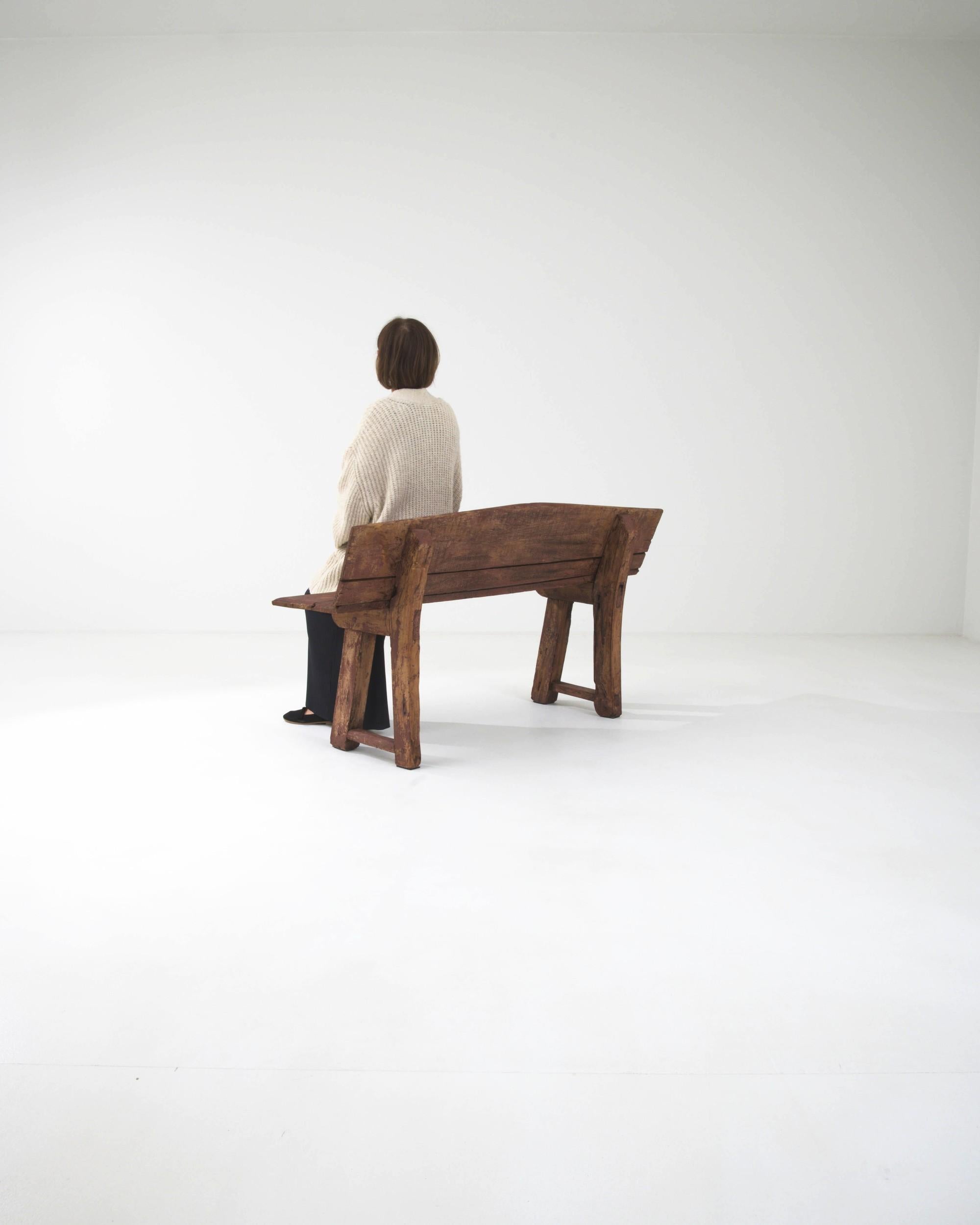 Banc en bois français du début du 19e siècle en vente 1