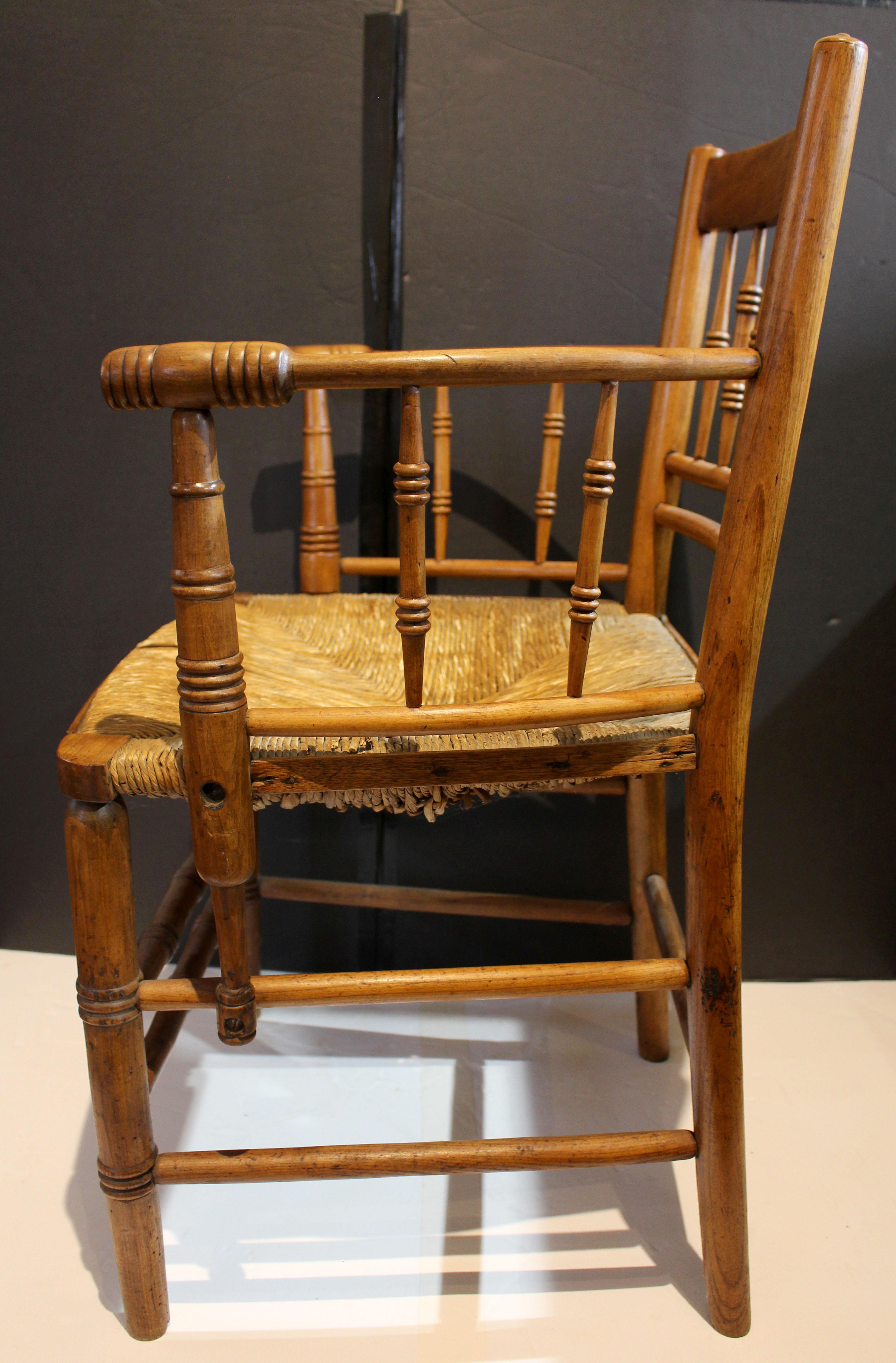 Early 19th Century Fruitwood Arm Chair, English In Good Condition In Chapel Hill, NC