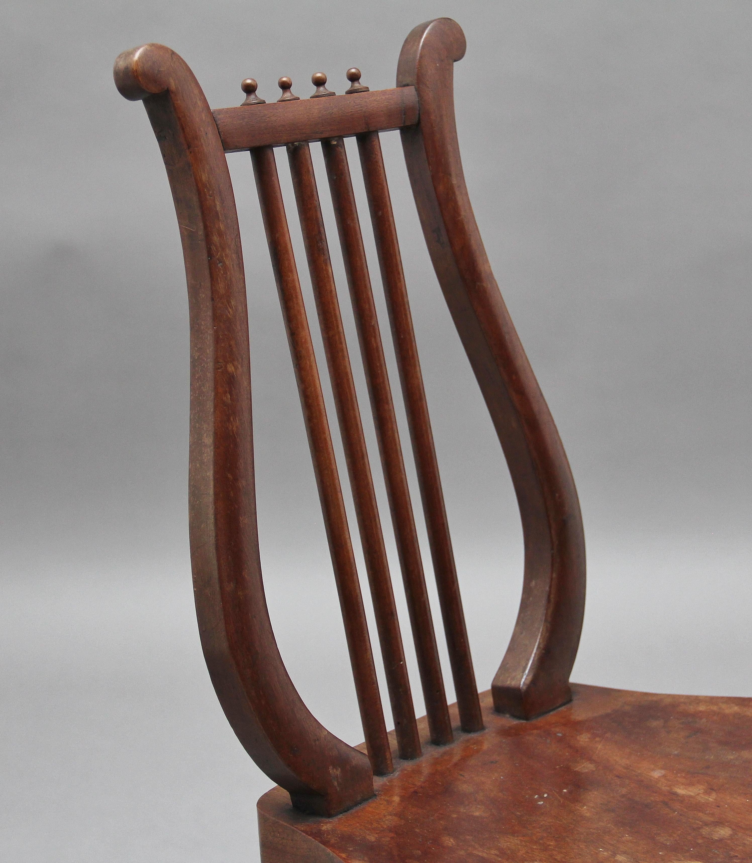 Early 19th Century Fruitwood Country Side Chair 2