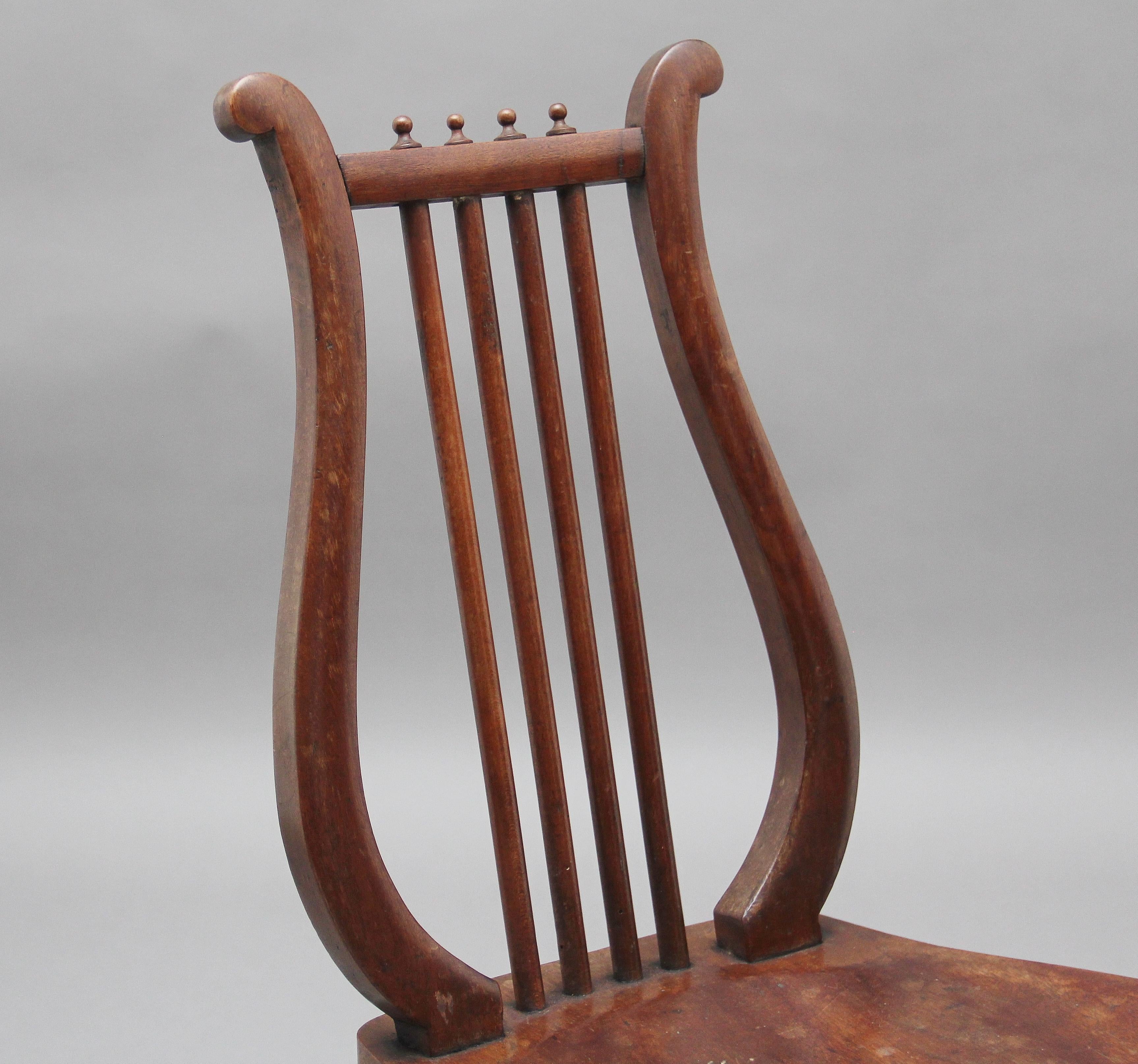 Early 19th Century Fruitwood Country Side Chair 3