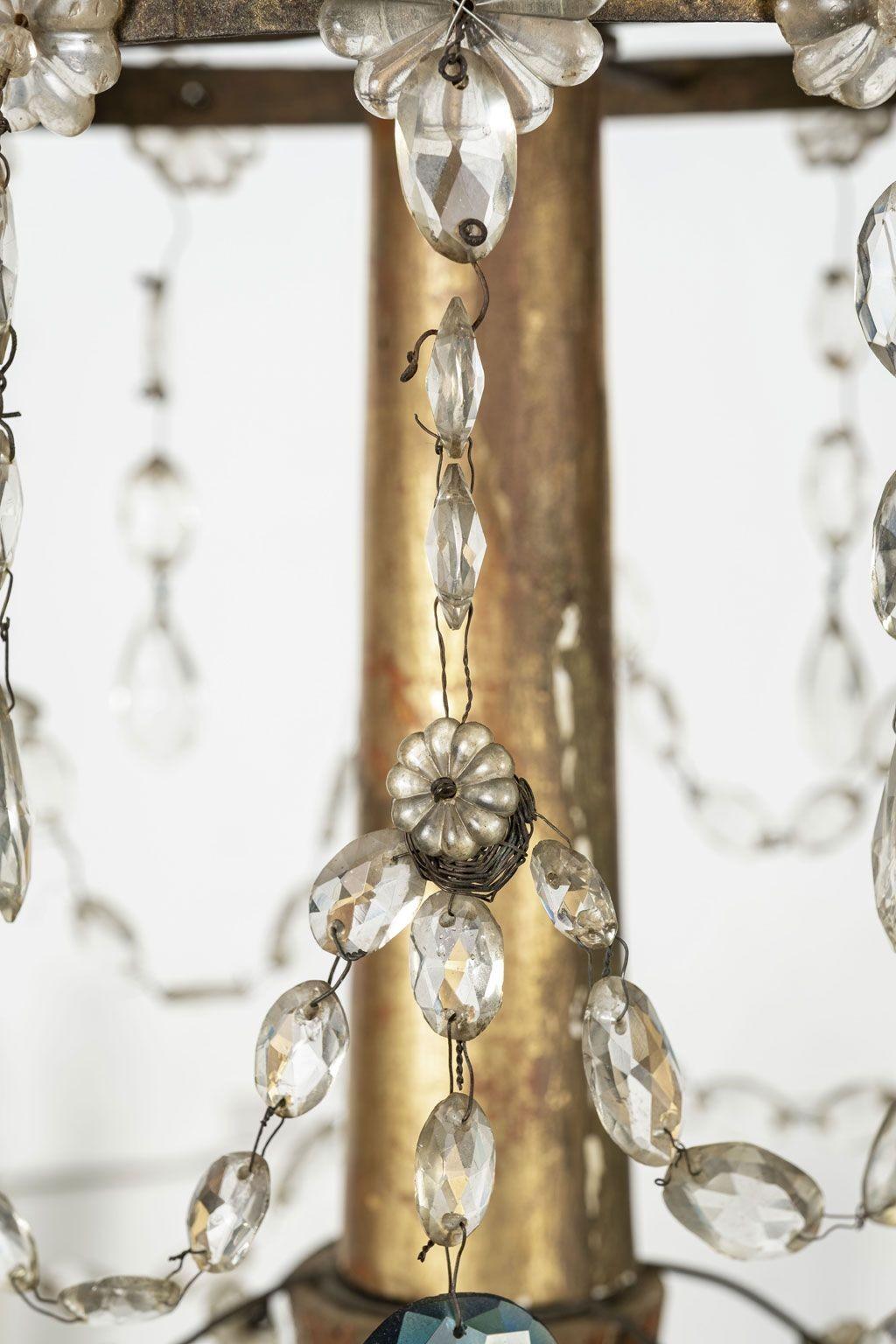 Hand-Crafted Early 19th Century Genoese Chandelier For Sale