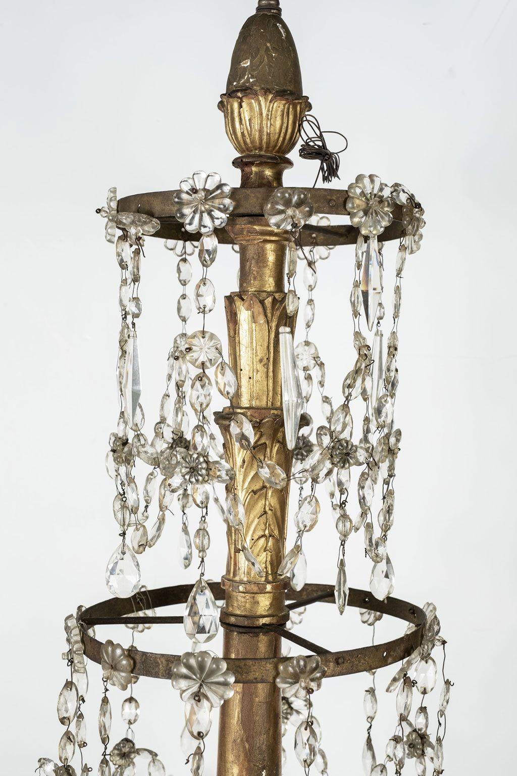 Early 19th Century Genoese Chandelier In Fair Condition For Sale In Houston, TX