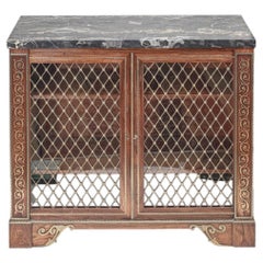 Early 19th Century George Bullock black marble-topped mahogany cabinet