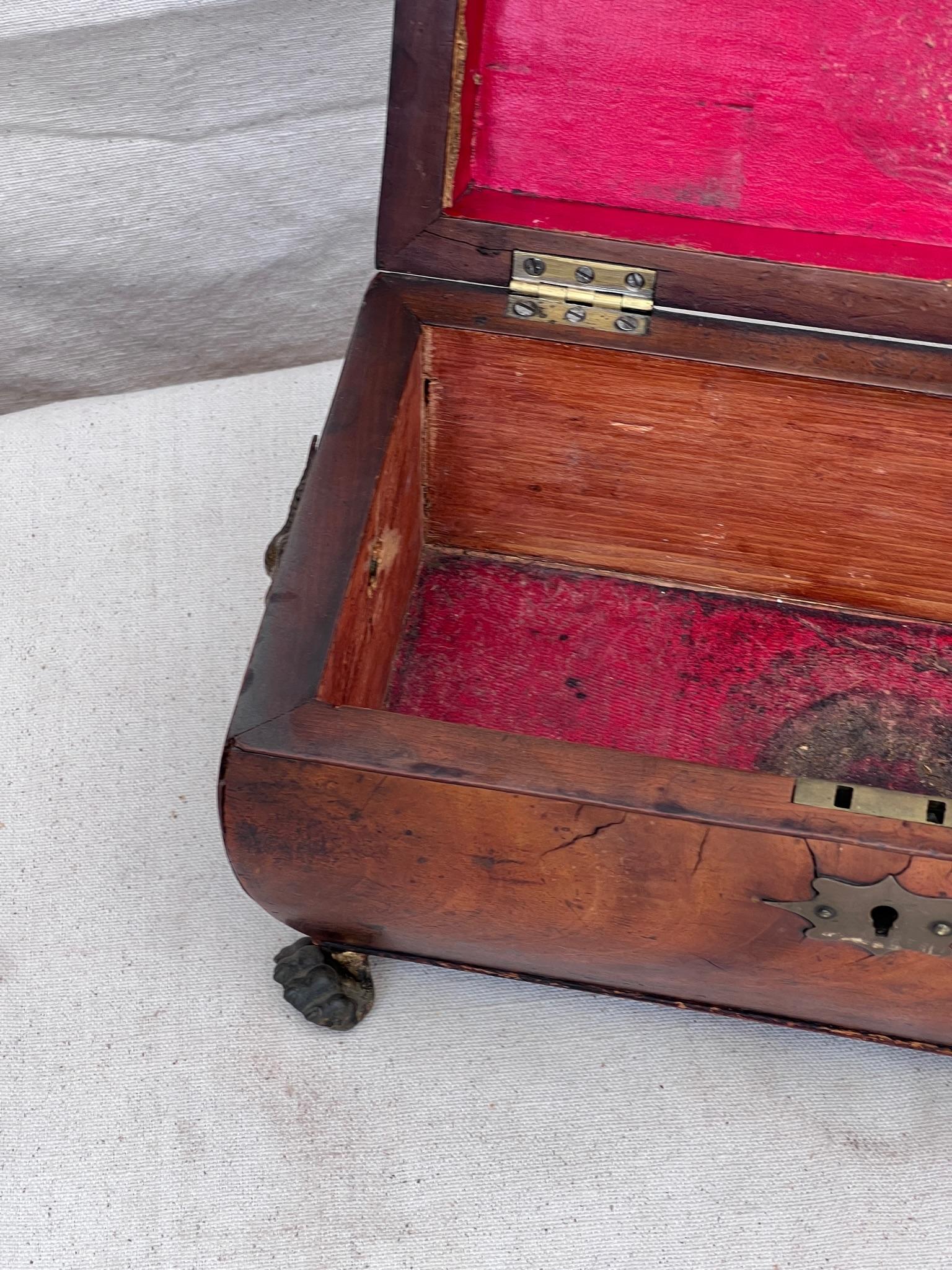 Early 19th-Century, George III Inlaid Tea Caddy 4