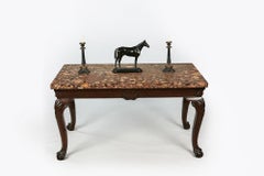 Early 19th Century George III Irish Side Table with Arrabida Breccia Marble Top