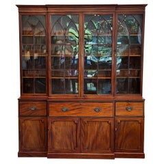 Early 19th Century George III Mahogany Breakfront