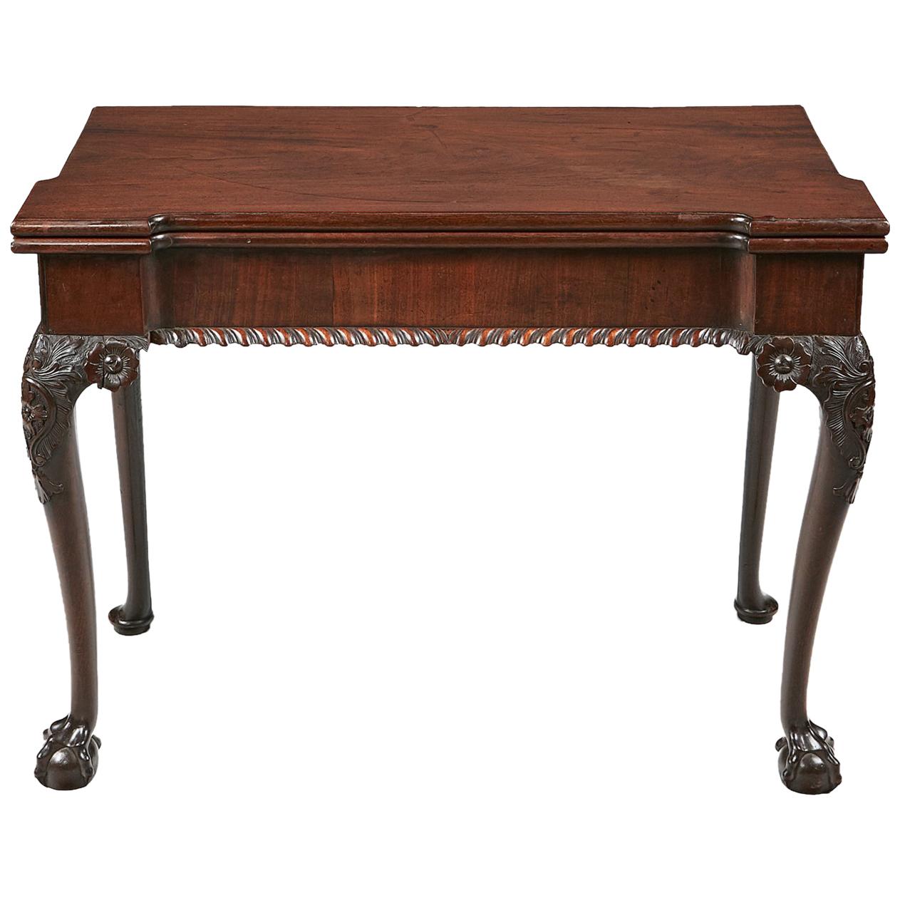 Early 19th Century George III Mahogany Card Table For Sale