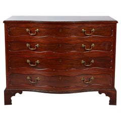 Early 19th Century George III Mahogany Serpentine Chest of Drawers