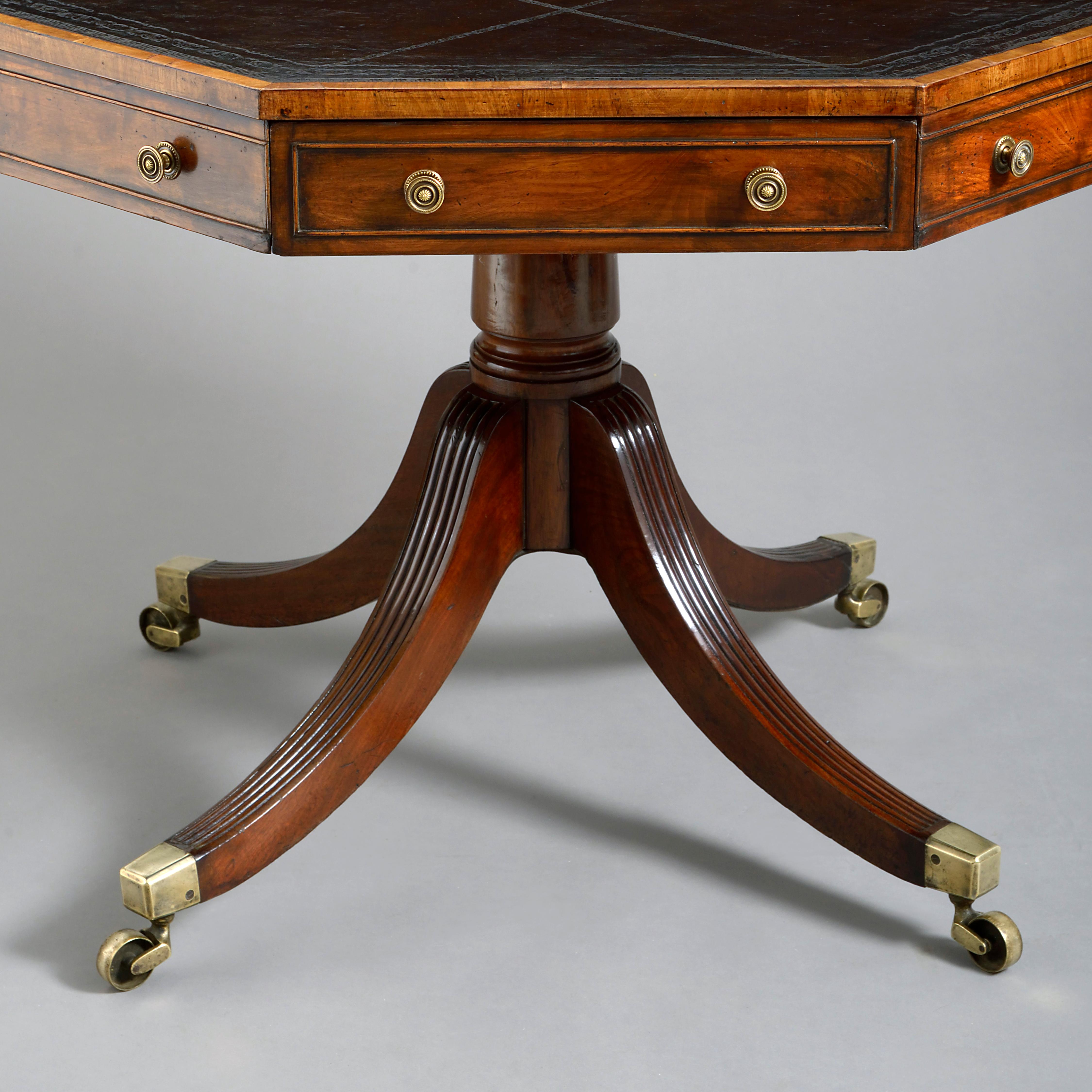 Early 19th Century George III Period Mahogany Rent Table In Good Condition In London, GB