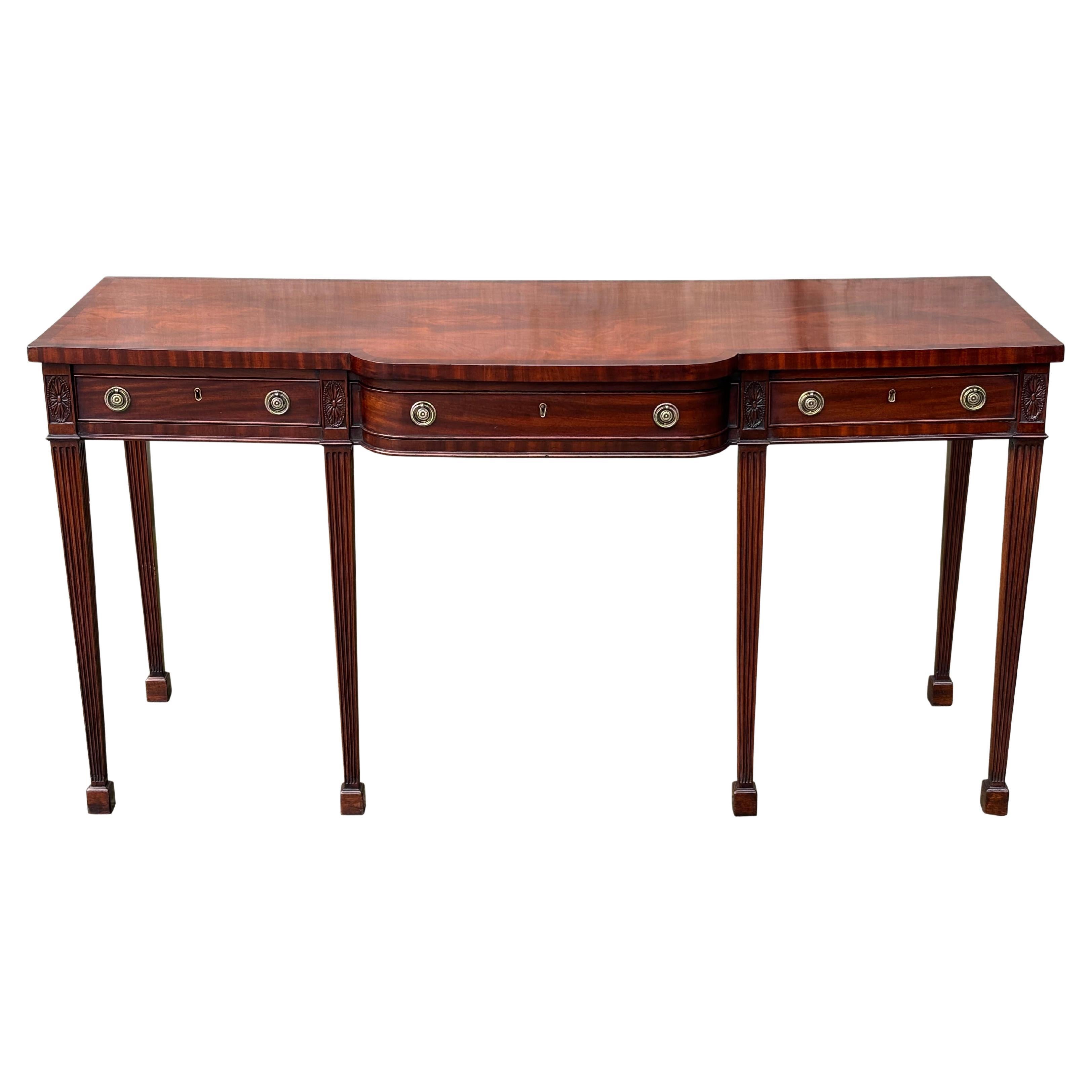 Early 19th Century George III Period Mahogany Serving Table For Sale