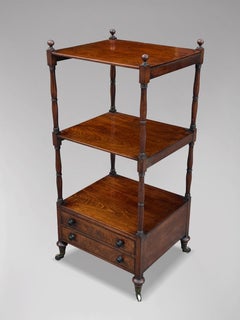 Early 19th Century George III Period Mahogany Whatnot
