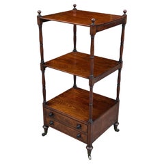 Antique Early 19th Century George III Period Mahogany Whatnot