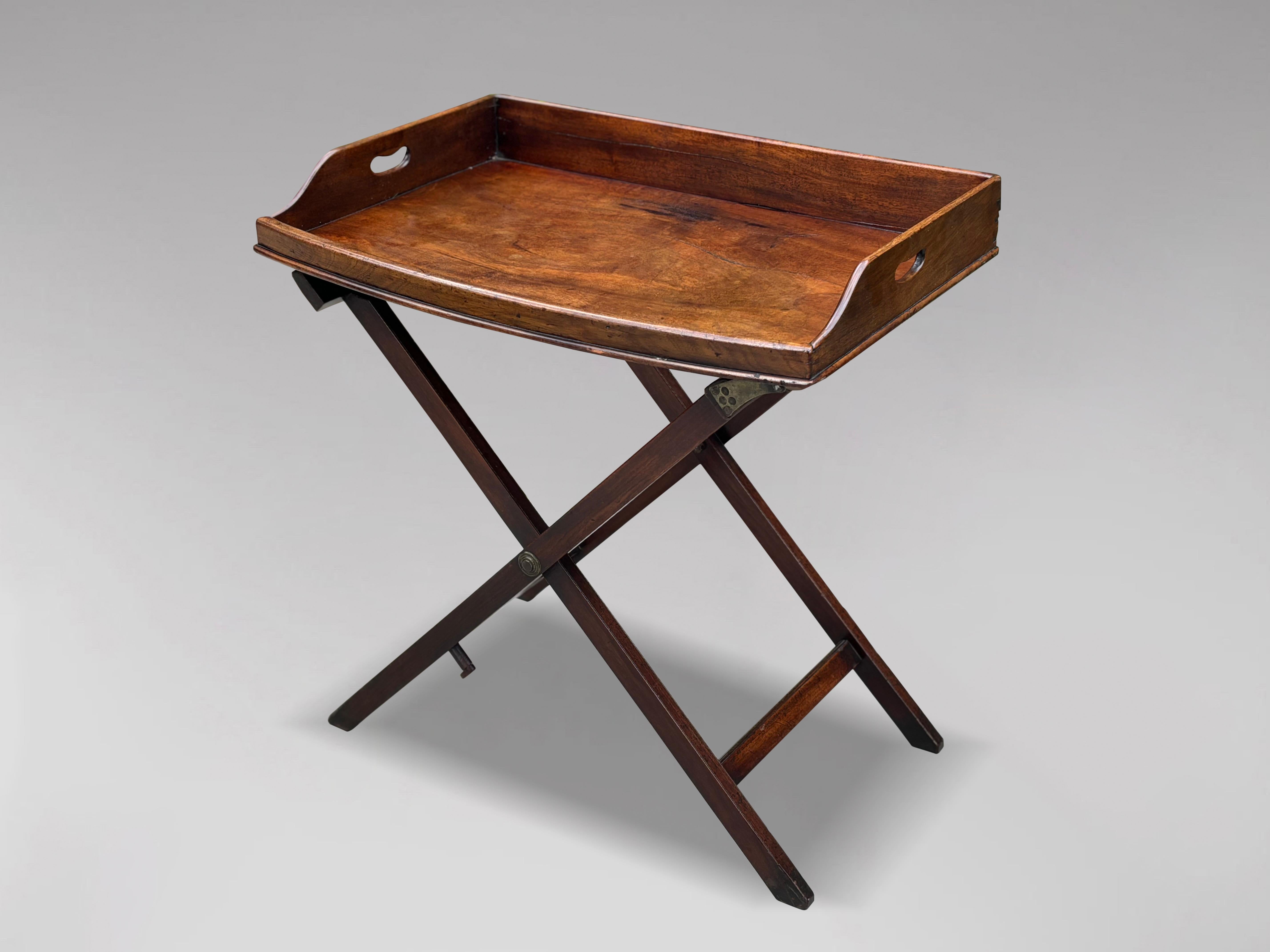 Early 19th Century George III Period Military Campaign Butlers Tray on Stand 6