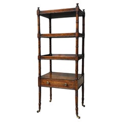 Early 19th Century George III Period Rosewood Whatnot
