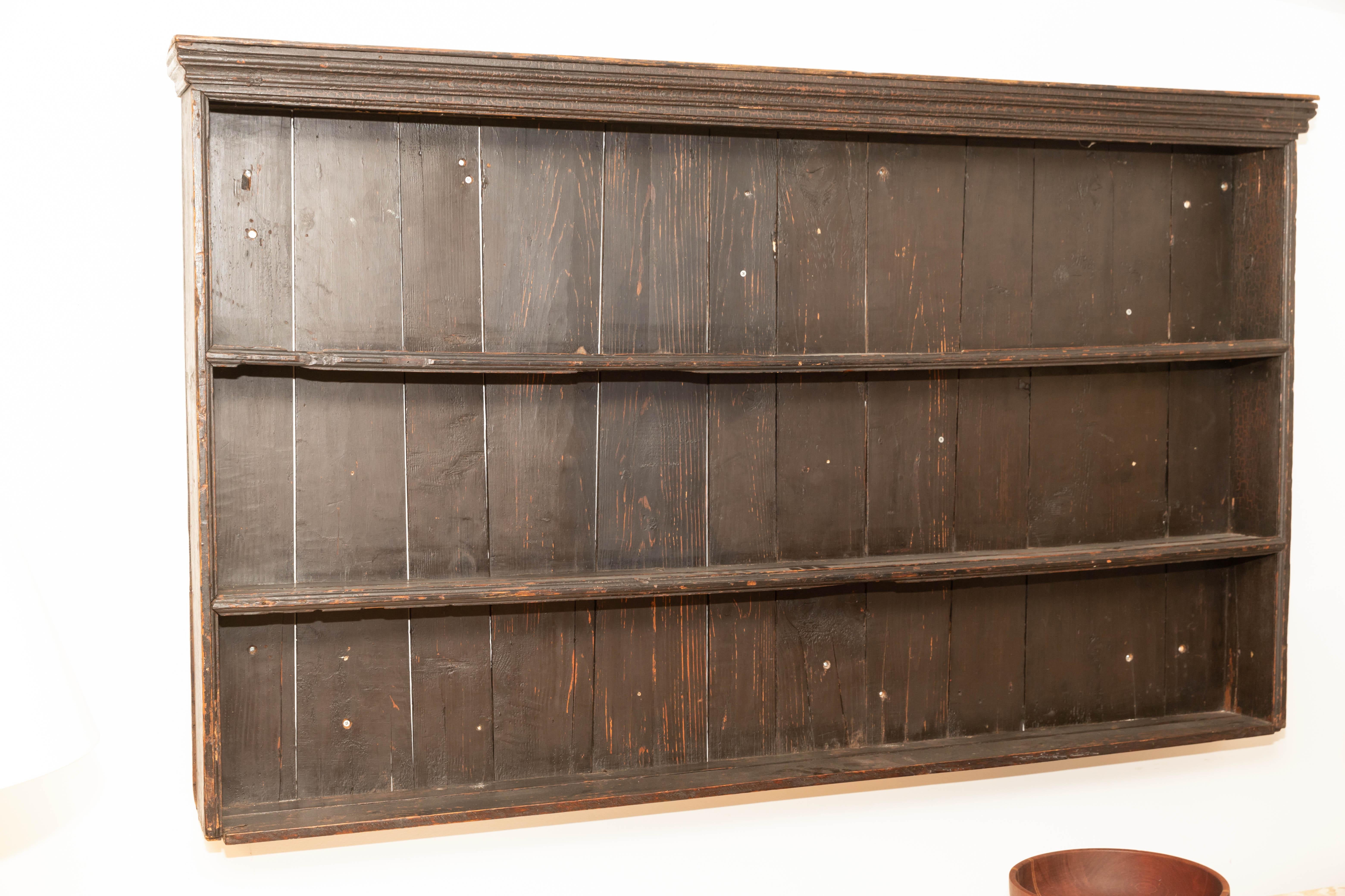 Early 19th Century George III Pine Plate Rack 1