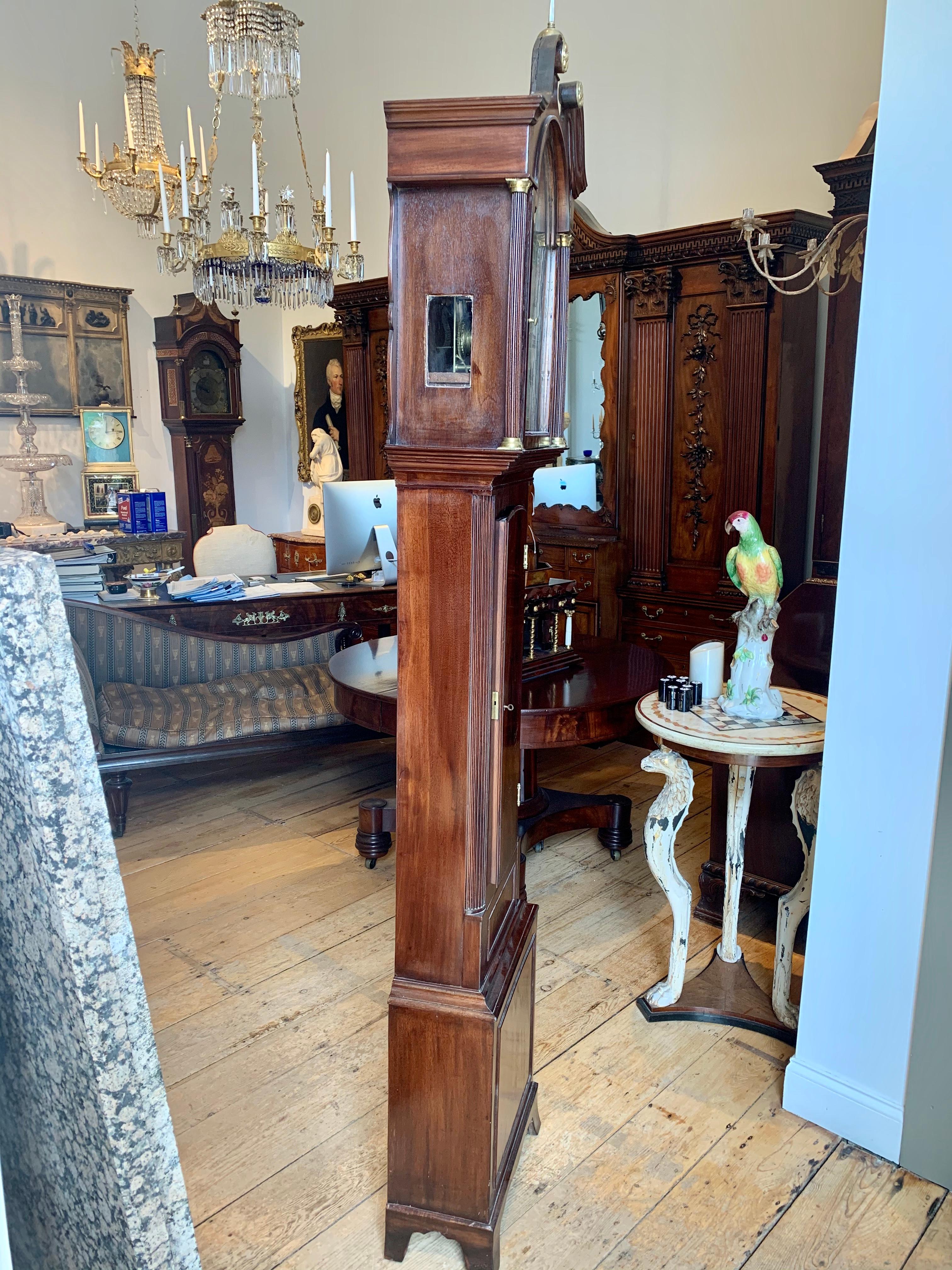 Early 19th Century III Rocking Ship Automaton Longcase Clock For