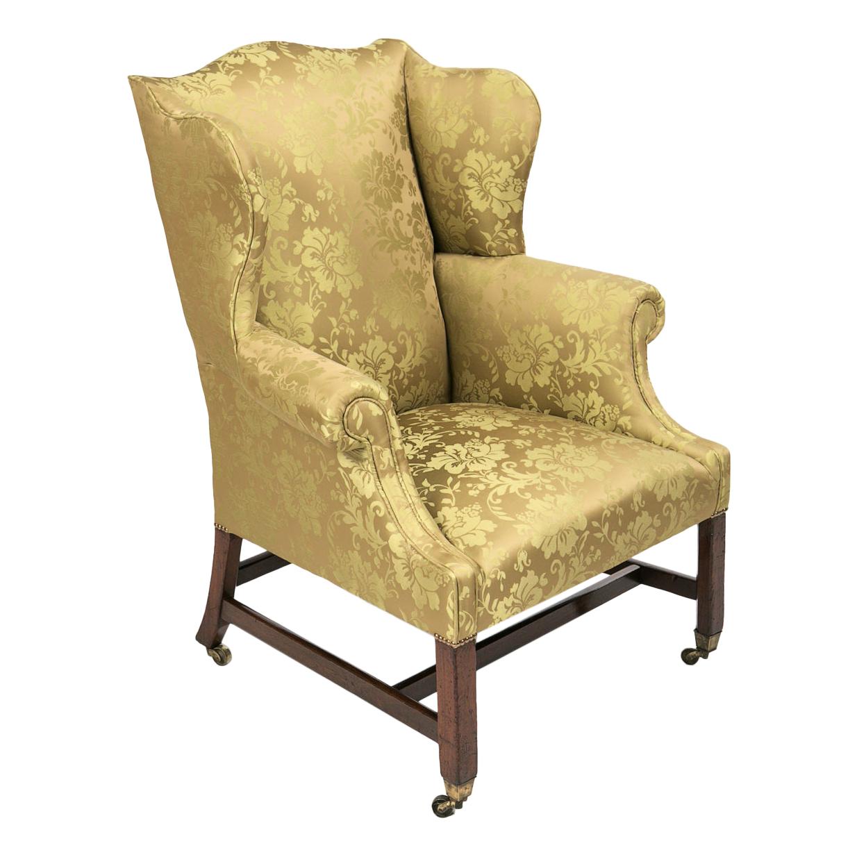 Early 19th Century George III Wing Chair For Sale