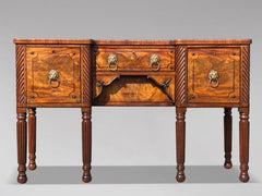 Early 19th Century George IV Period Mahogany & Ebony Inlay Sideboard