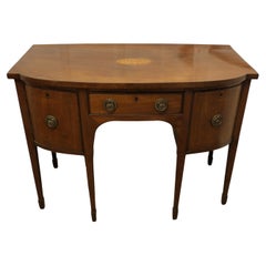 Early 19th Century Georgian Bow Front Walnut Dresser