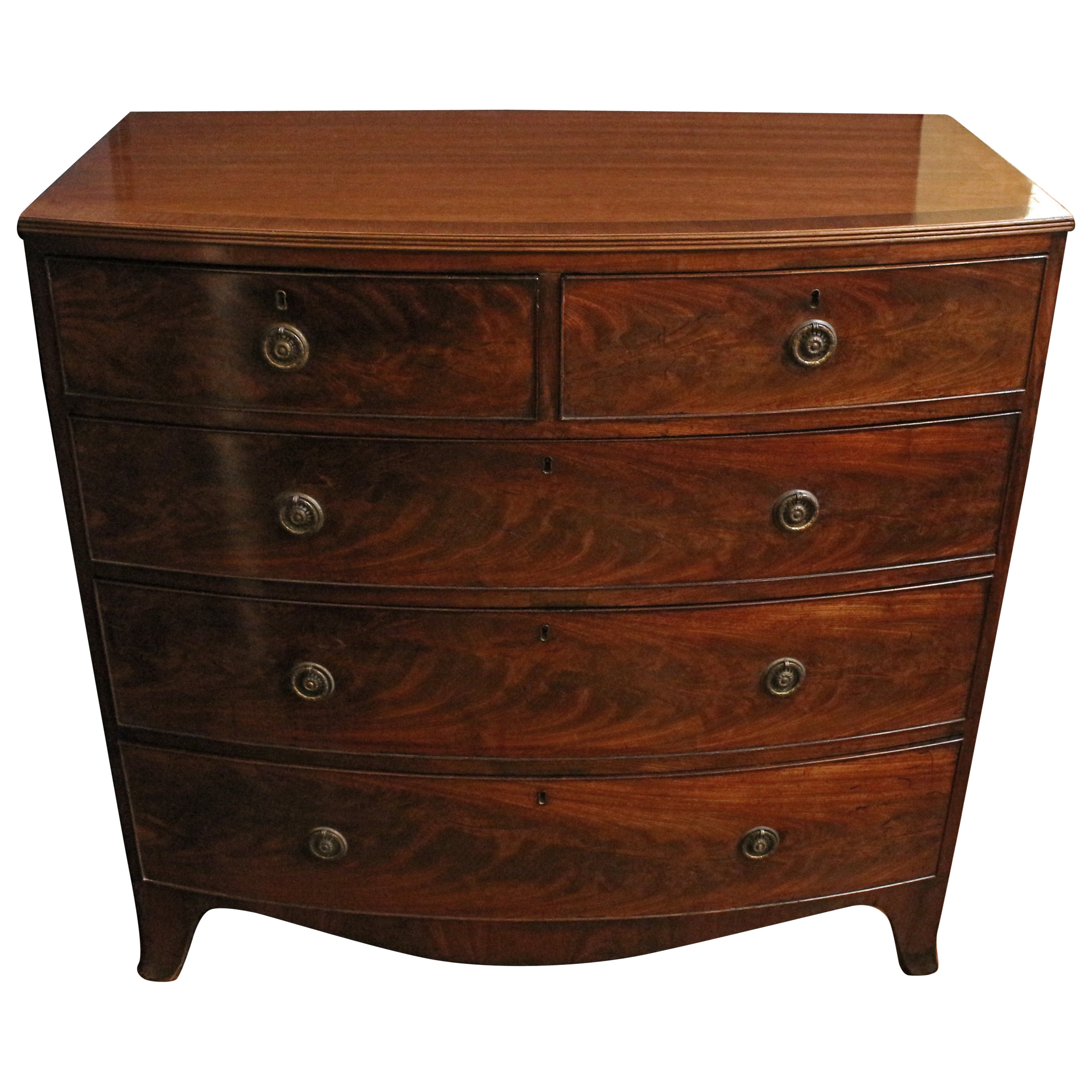 Early 19th Century Georgian Bowfront Chest of Drawers