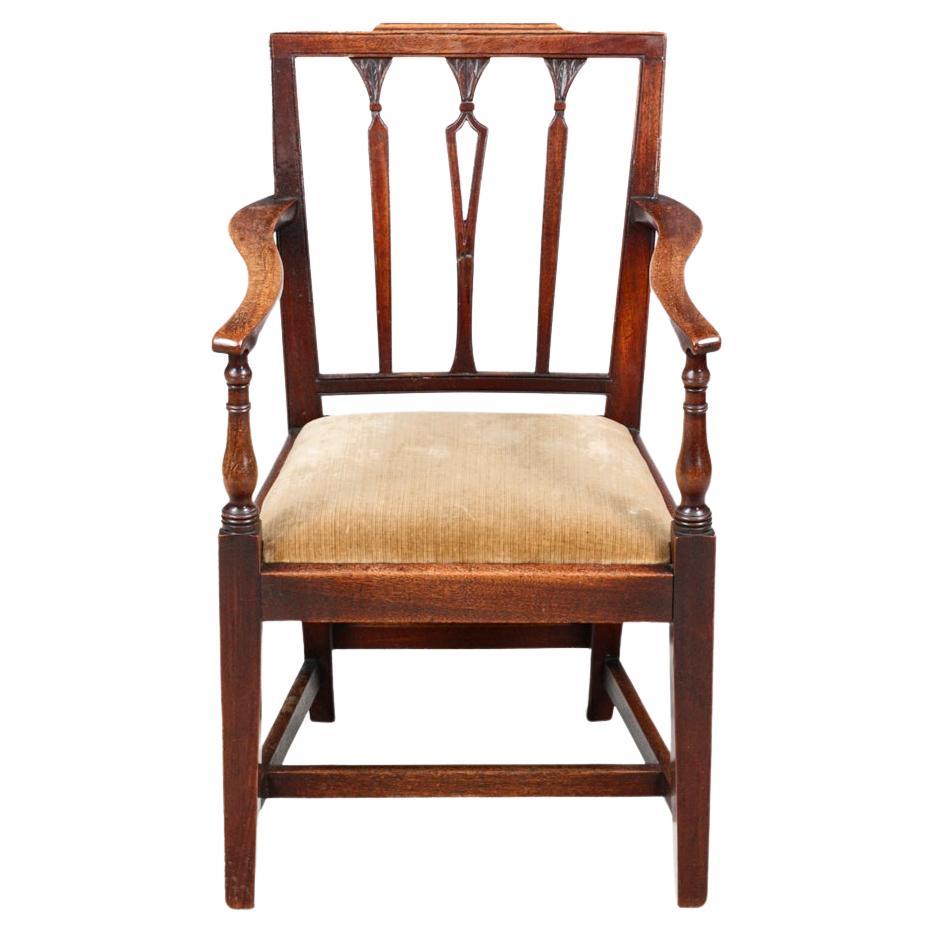 Early 19th Century Georgian Children’s Mahogany Chair For Sale