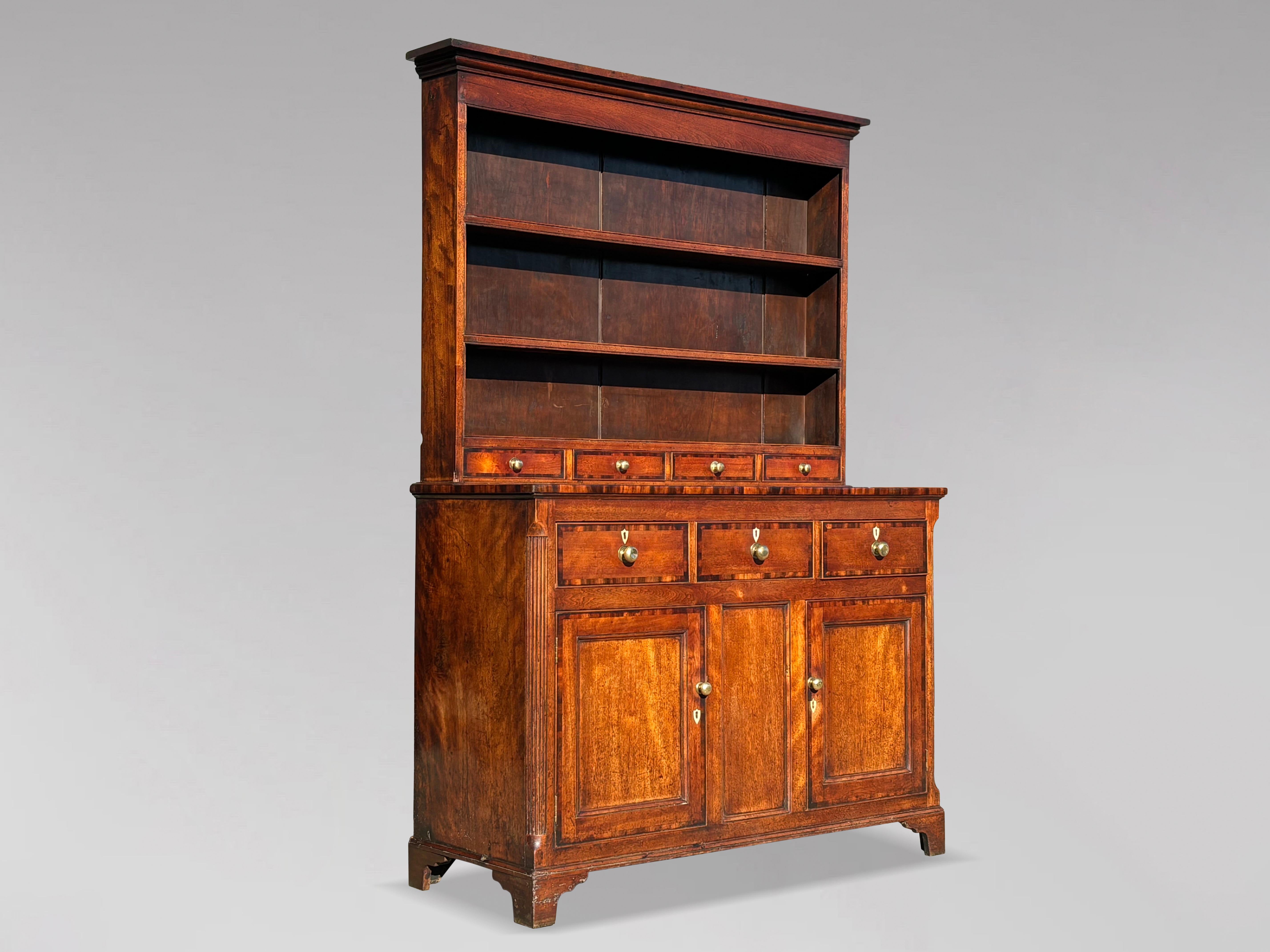 Early 19th Century Georgian Fruitwood Dresser and Rack 4