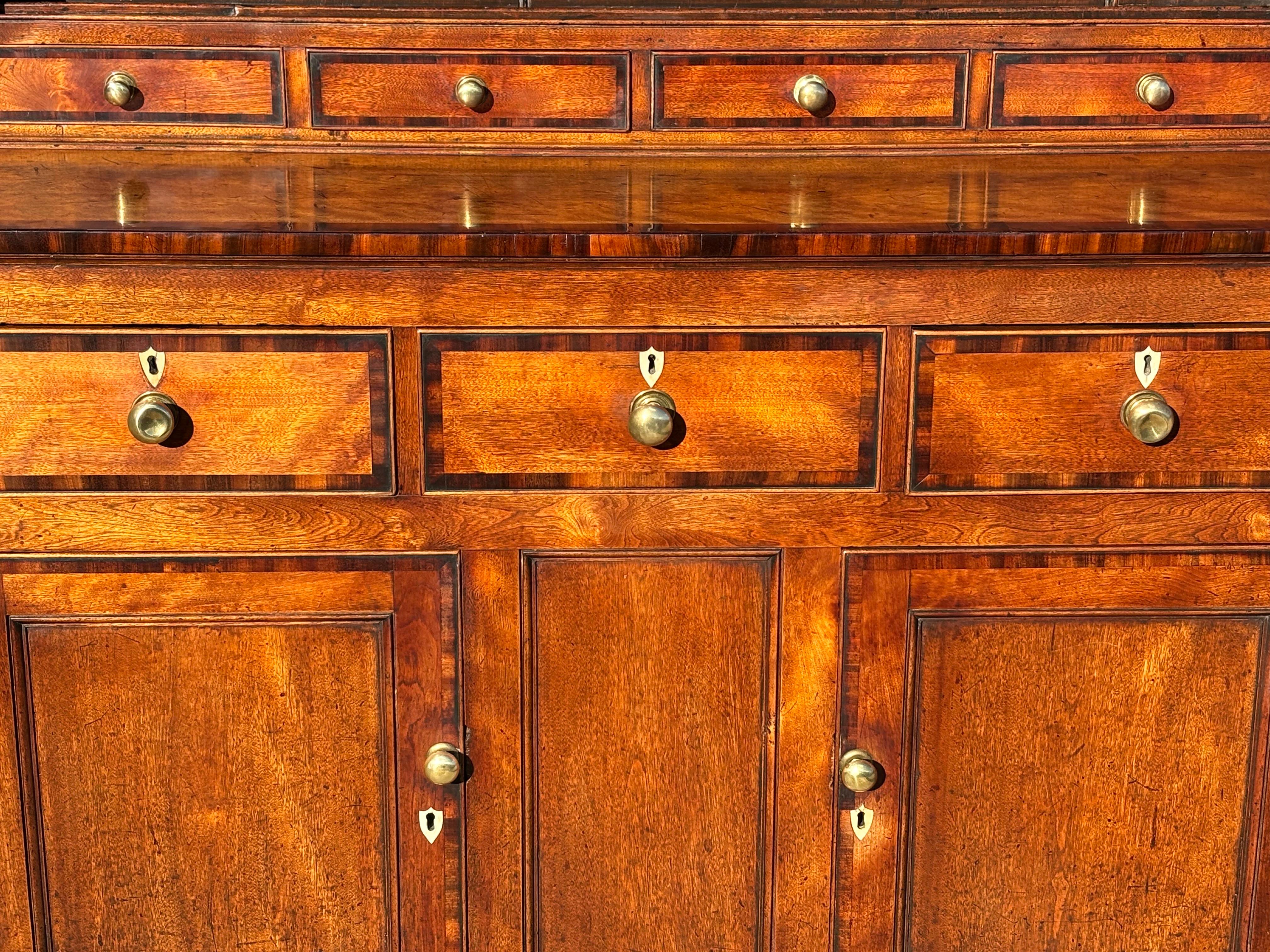 Early 19th Century Georgian Fruitwood Dresser and Rack 1
