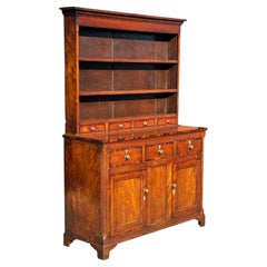 Early 19th Century Georgian Fruitwood Dresser and Rack