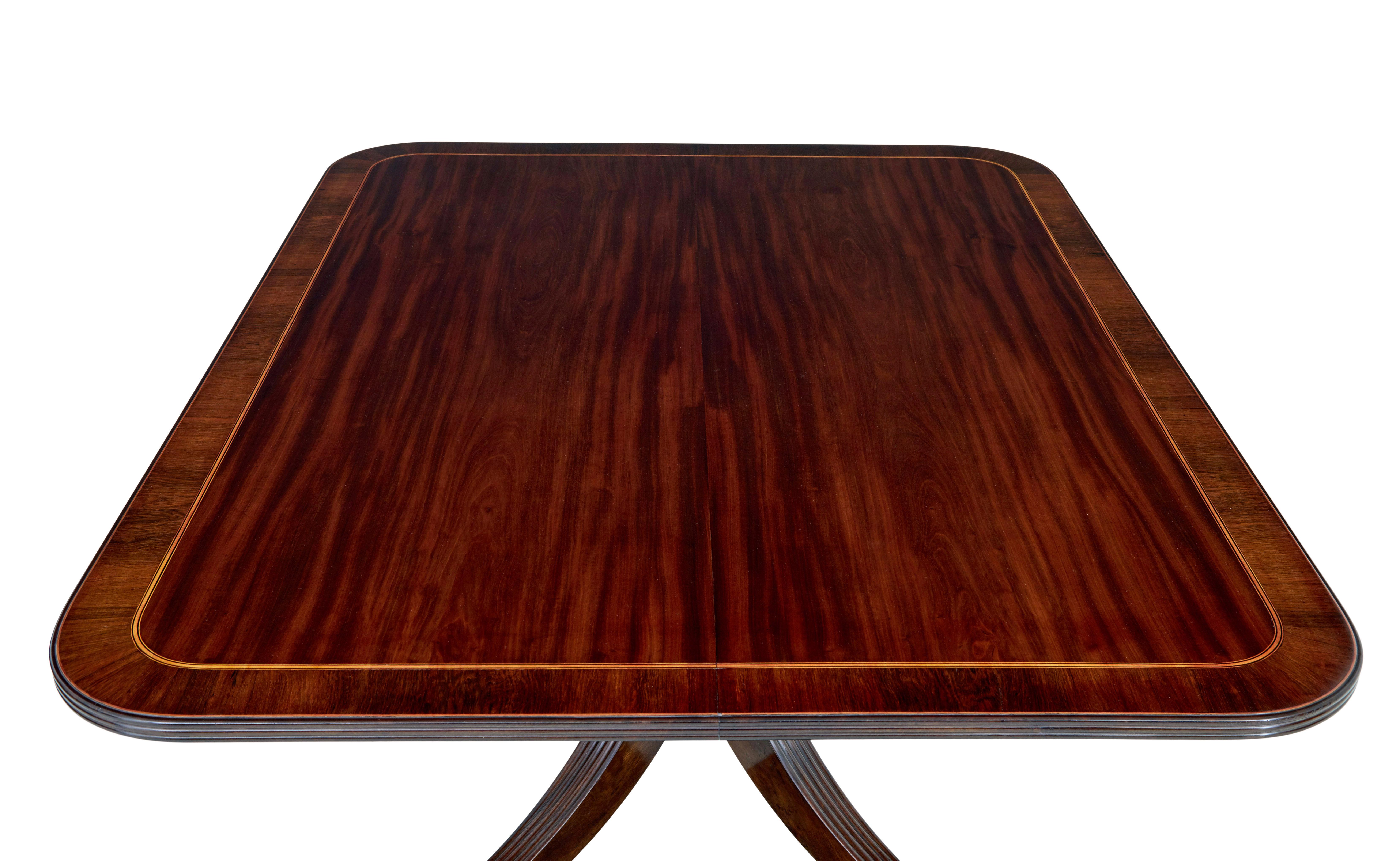Table à déjeuner en acajou de style géorgien du début du 19e siècle Bon état - En vente à Debenham, Suffolk