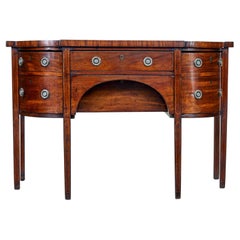 Early 19th century Georgian mahogany breakfront sideboard