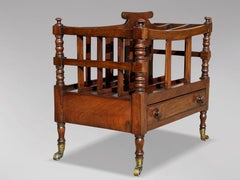 Early 19th Century Georgian Period Mahogany Canterbury
